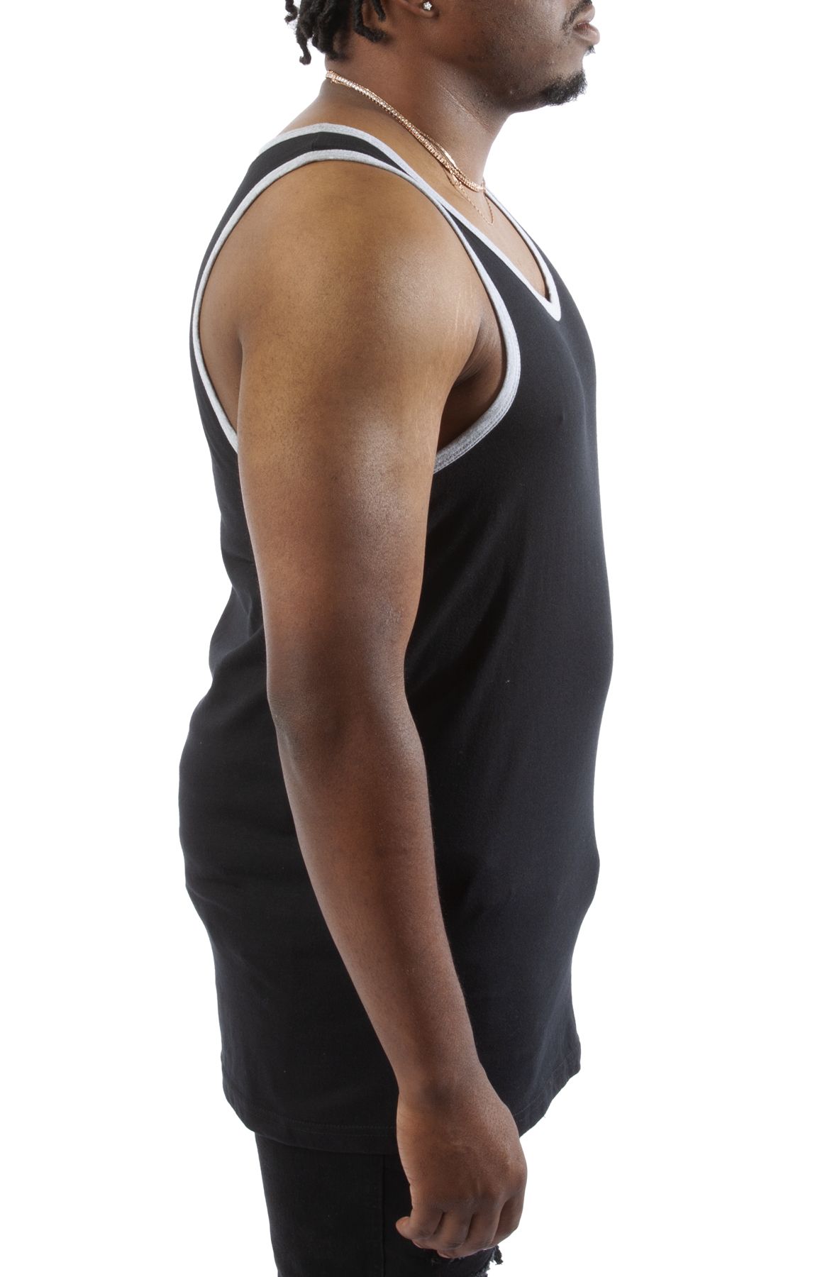 GALAXY Solid Tank Top MJTT4500 BK Shiekh