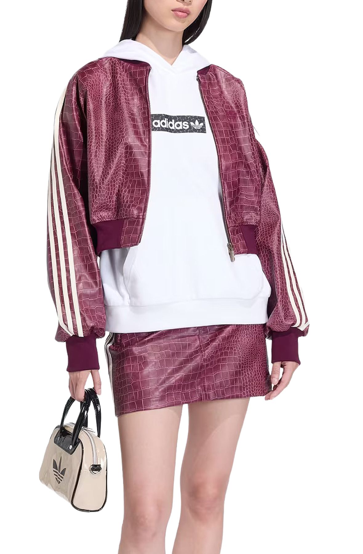 ADIDAS Pleather Jacket KD8792 - Shiekh