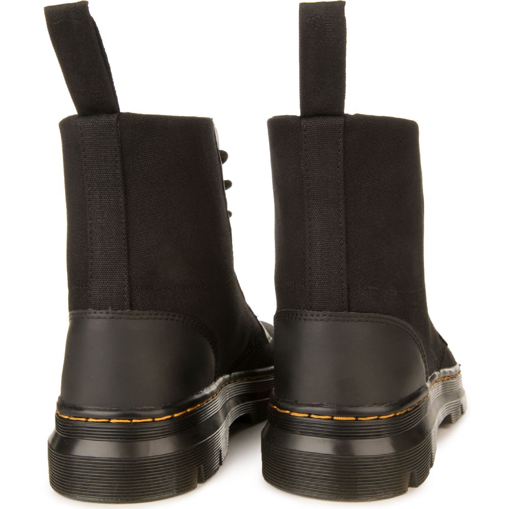DR. MARTENS Unisex: Combs Black Canvas Boots R21814001 - Shiekh display picture 1