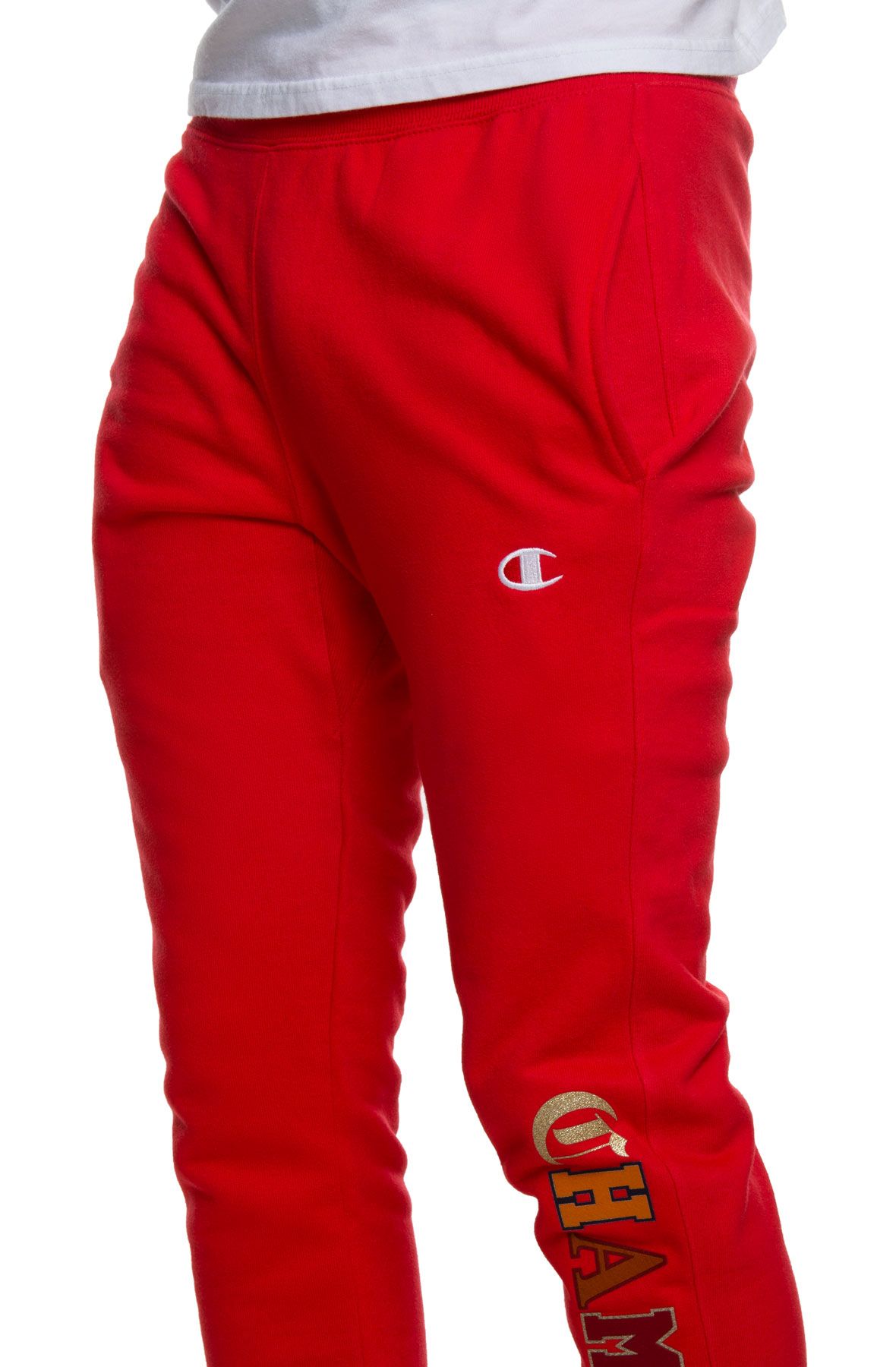 reverse weave joggers