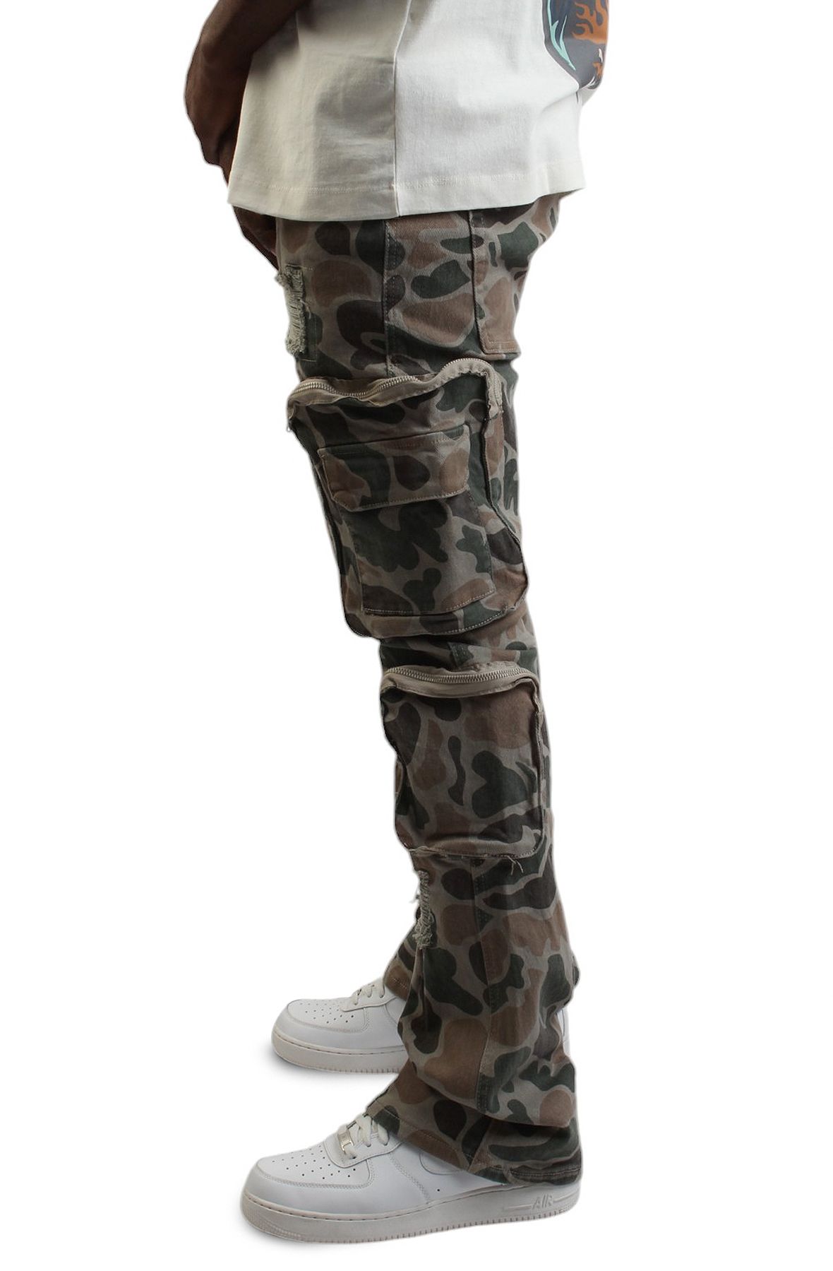 OMMO TUCK BARE ALL IN ON カーキ OMMO TUCK FLARE BARE TOP