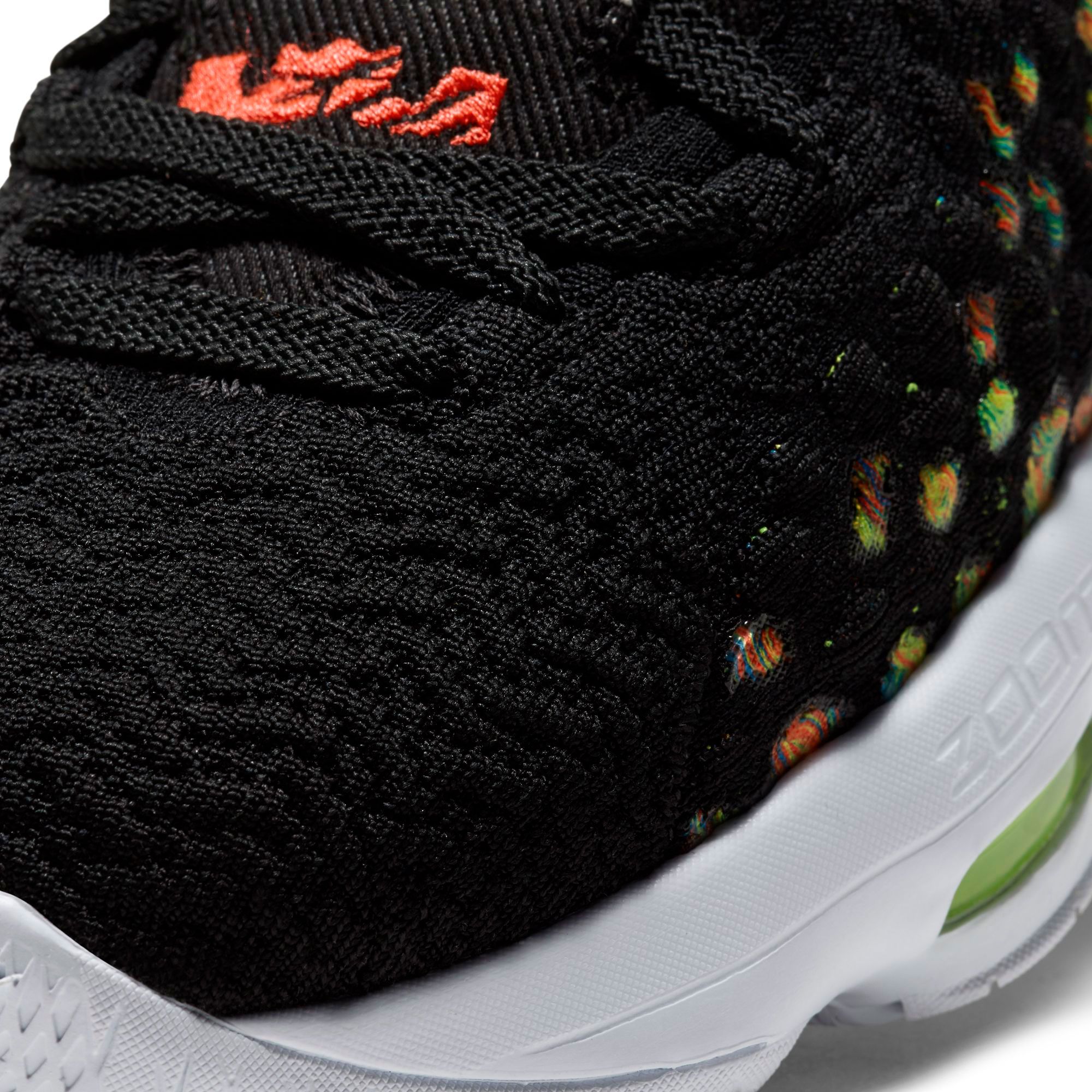 lebron xvii black multicolor