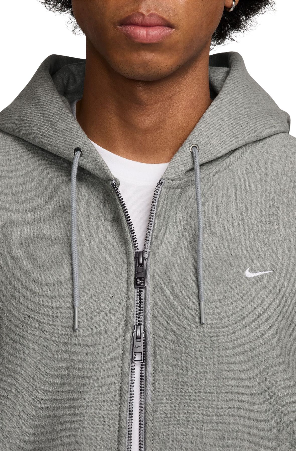 NIKE Solo Swoosh Full-Zip Fleece Hoodie HV1084 063 - Shiekh