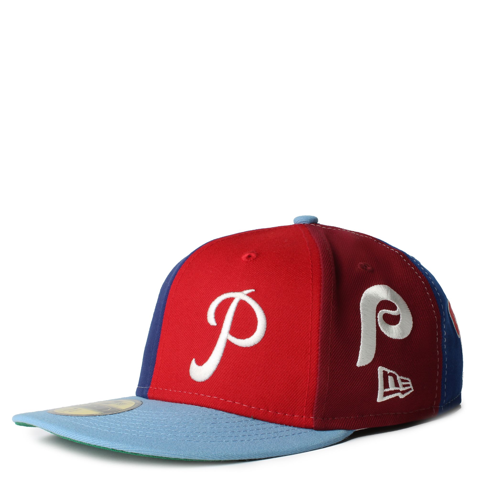 KTZ 59fifty Philadelphia Phillies Logo Pinwheel Fitted Hat in Red