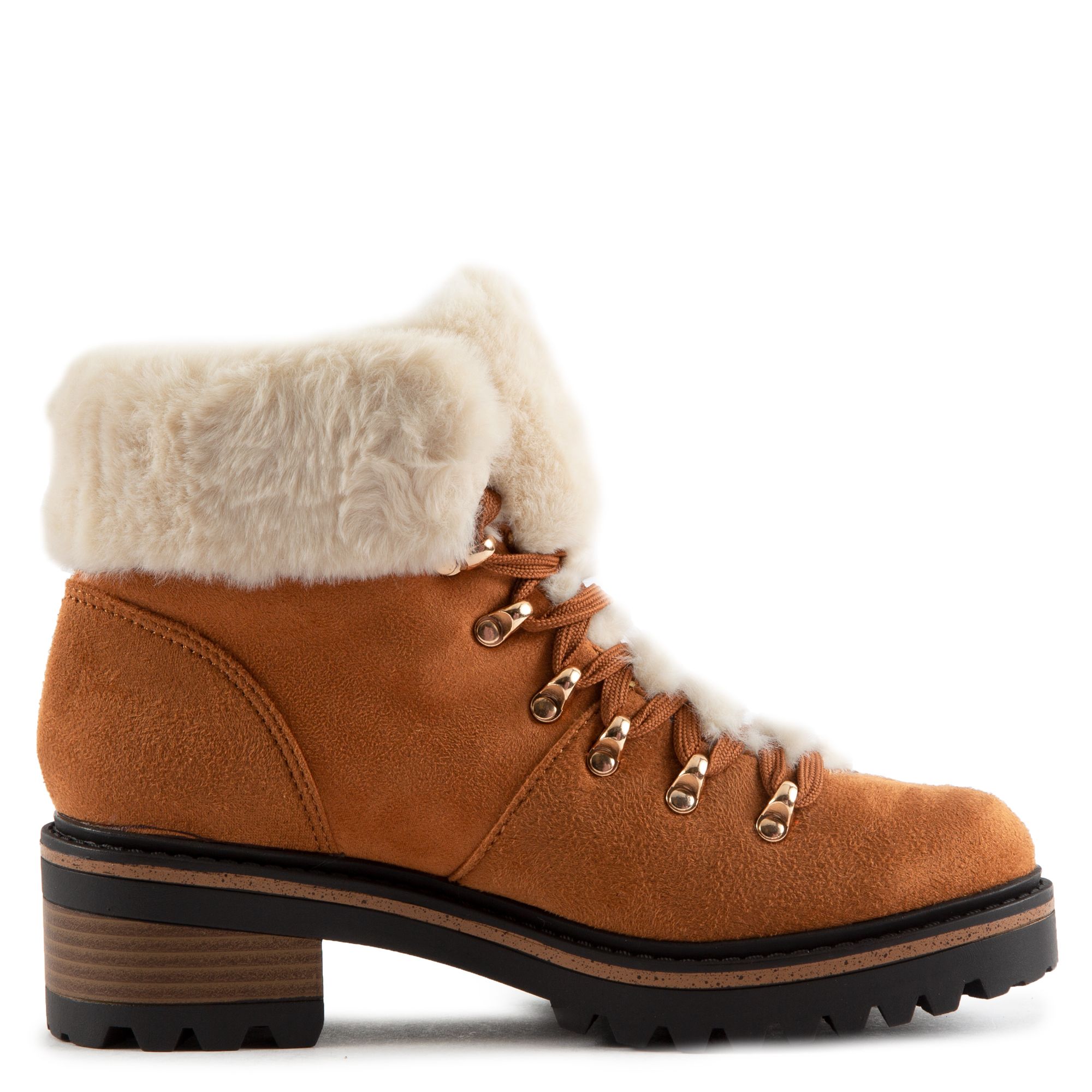 J P ORIGINAL Edison05 LaceUp Fur Booties JPM EDISON05DCMFS Shiekh