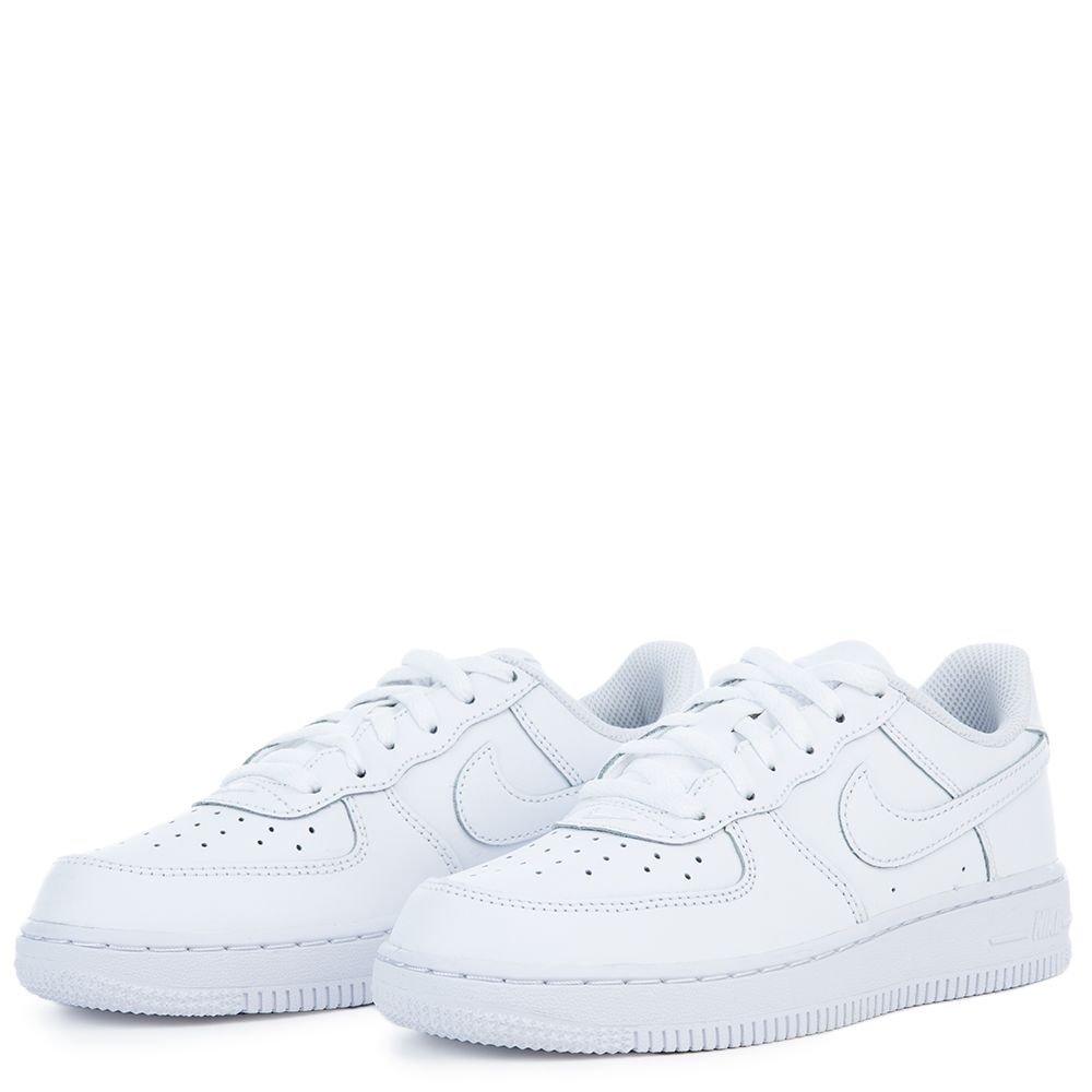 Nike Air Force One 1 Low, 314193-117, Triple fashion White, Boys Girls Kids Size 11C