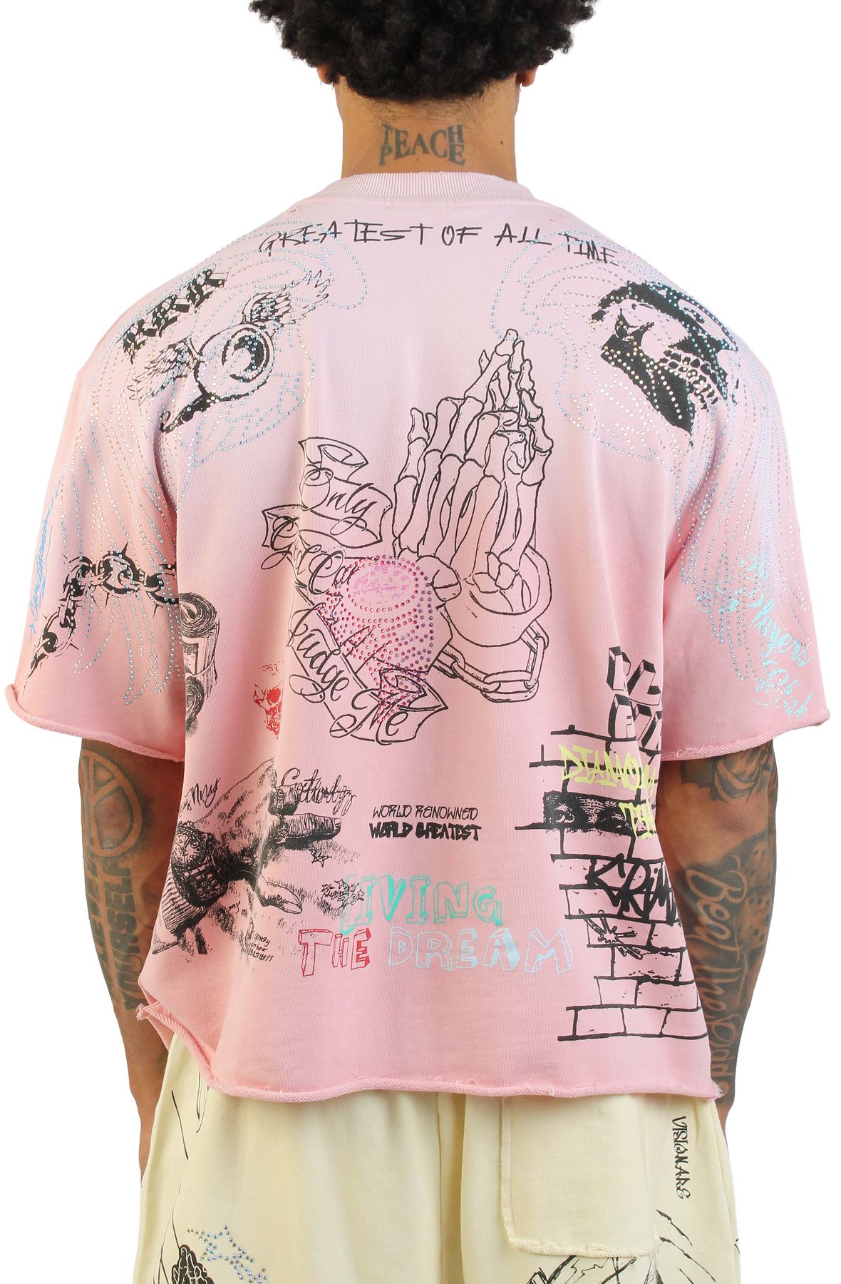 REBEL MINDS Culture T-Shirt 610-31101PNK - Shiekh