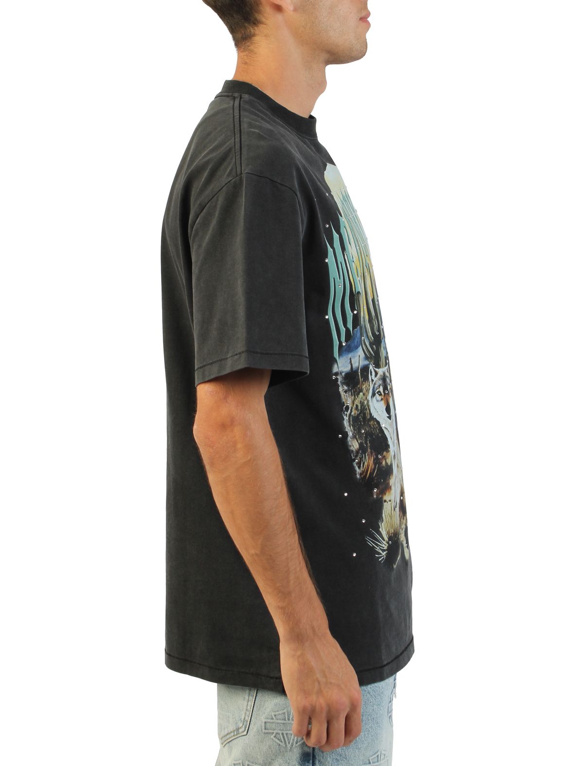MEMORY LANE Running Wolves T-Shirt ML-HO25-023 - Shiekh