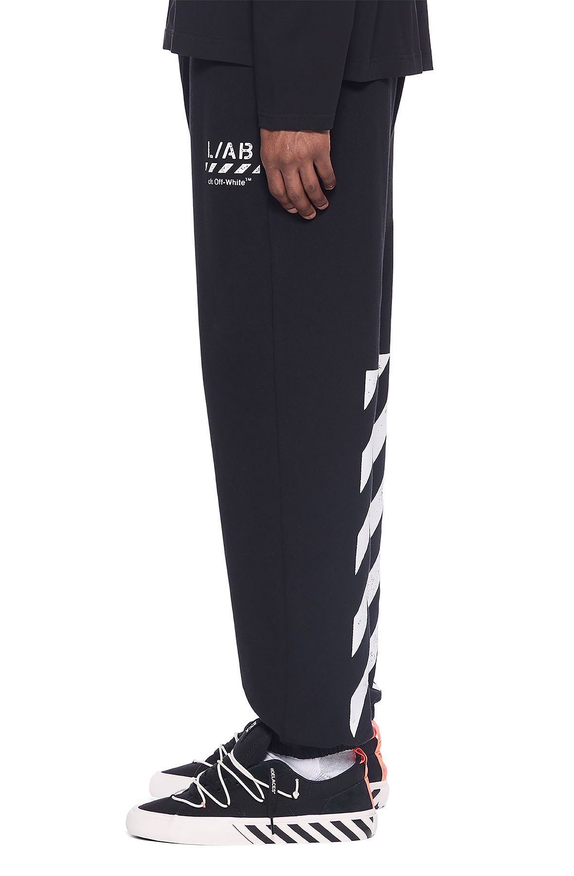 LAB CO OFF WHITE L/AB Core Diagonal Joggers 44LABF26B052-001 - Shiekh