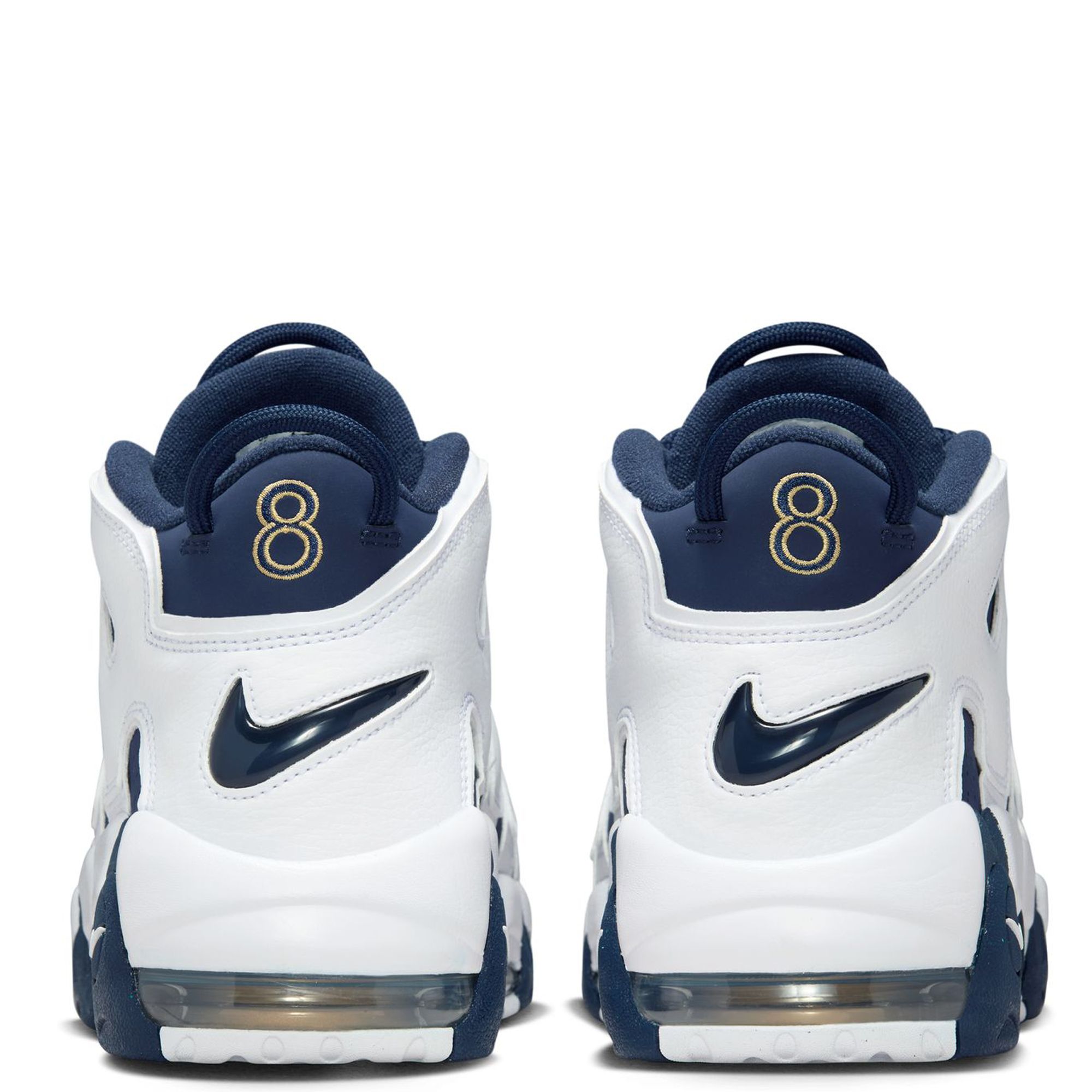 Nike Air More Uptempo 96 White Midnight Navy 7Y 8.5 Women hotsell NEW Basketball leather