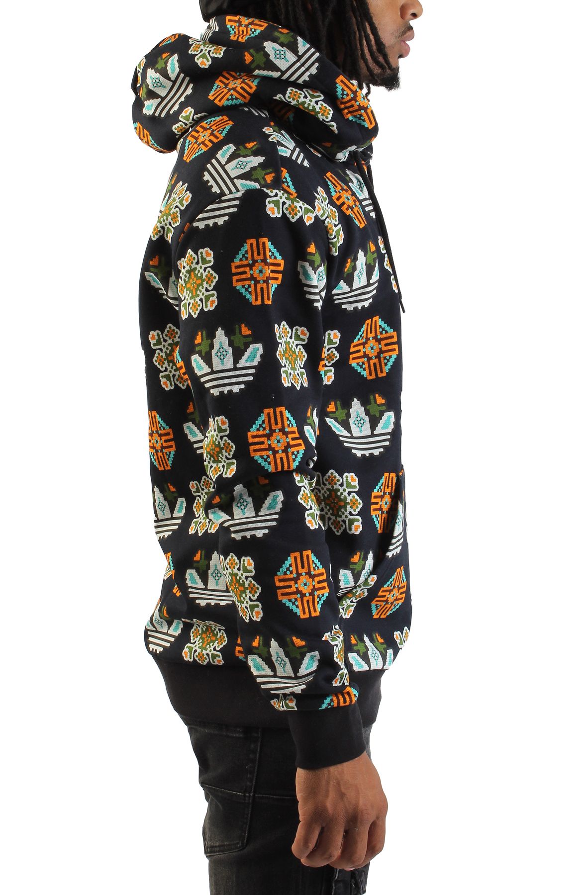 ADIDAS Tile Allover Print Loose Hoodie JW1085 - Shiekh