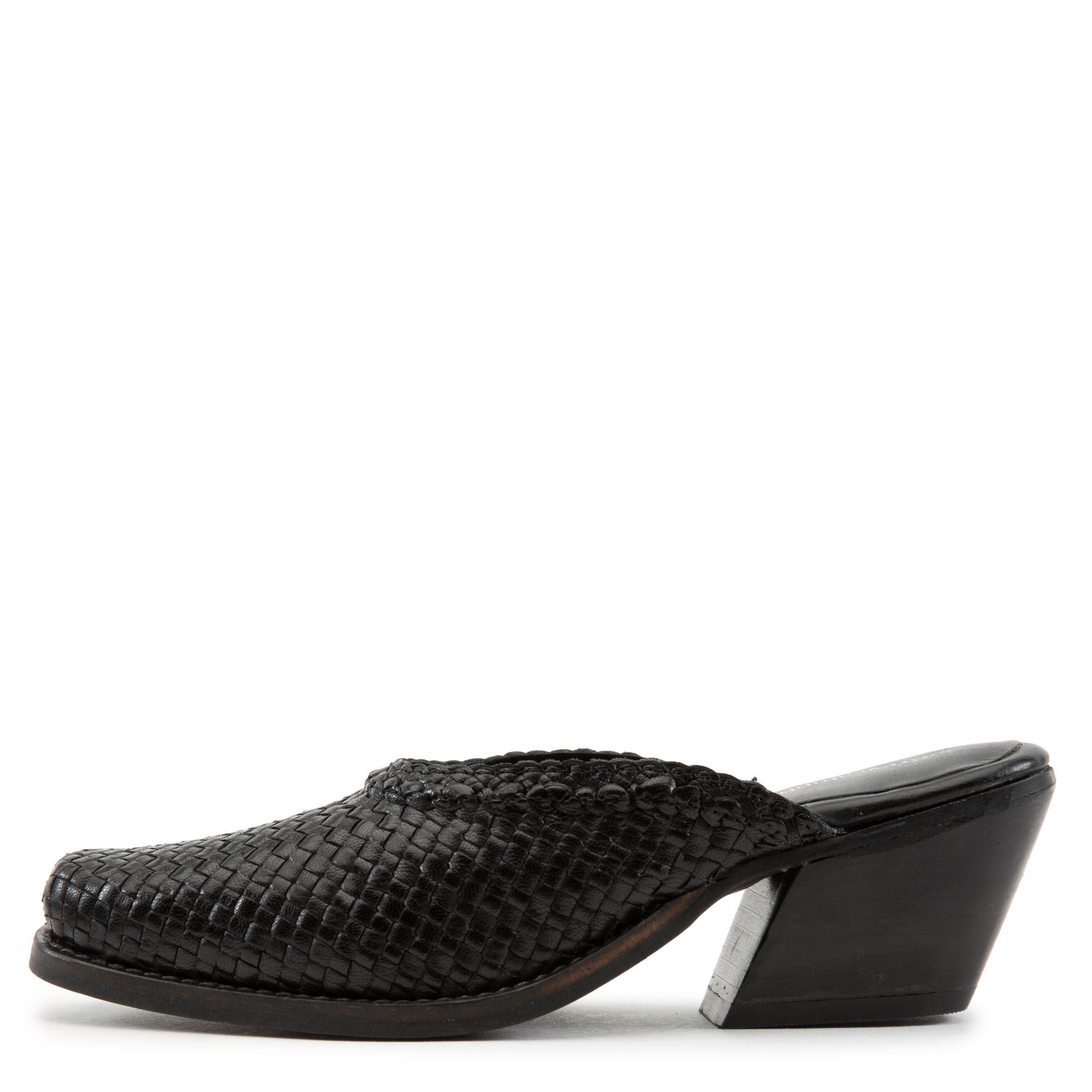 JEFFREY CAMPBELL Avanti Weave Mules AVANTI BLACK - Shiekh