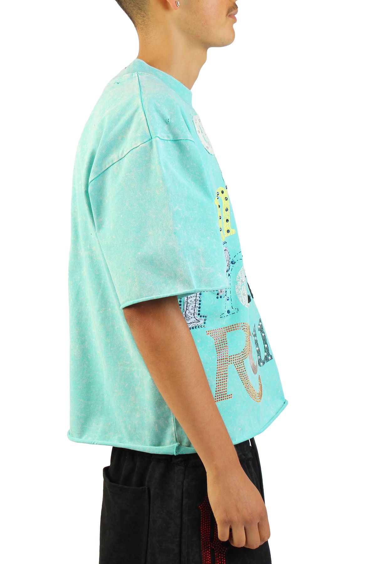 REBEL MINDS Diamond in the Rough T-Shirt 610-31125JADE - Shiekh