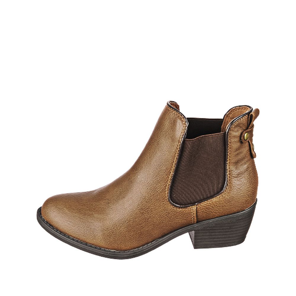 ladies brown chelsea ankle boots