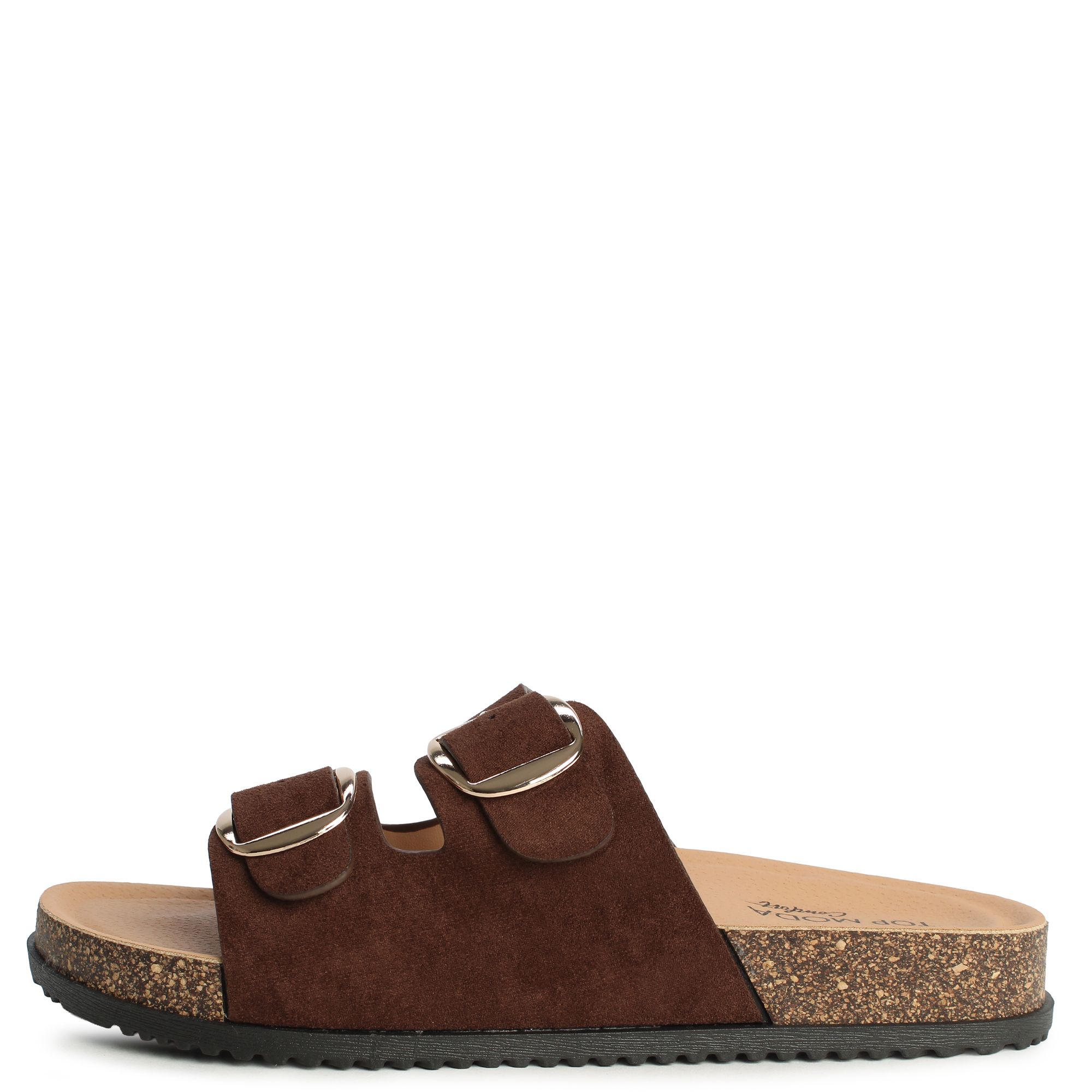 TOP GUY INT'L TRADING Luca-8 Double Strap Sandal LUCA-8-BRN - Shiekh