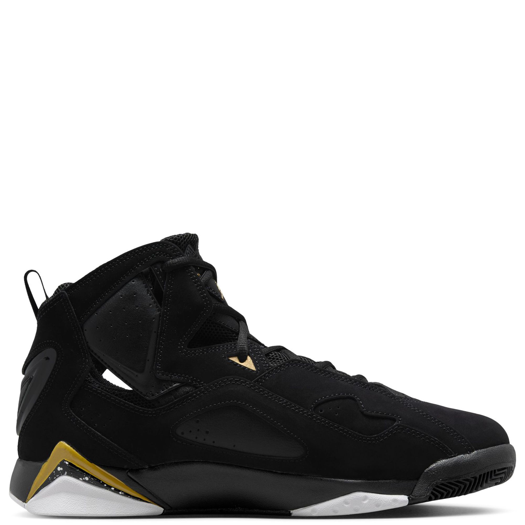 Jordan flight black and gold best sale