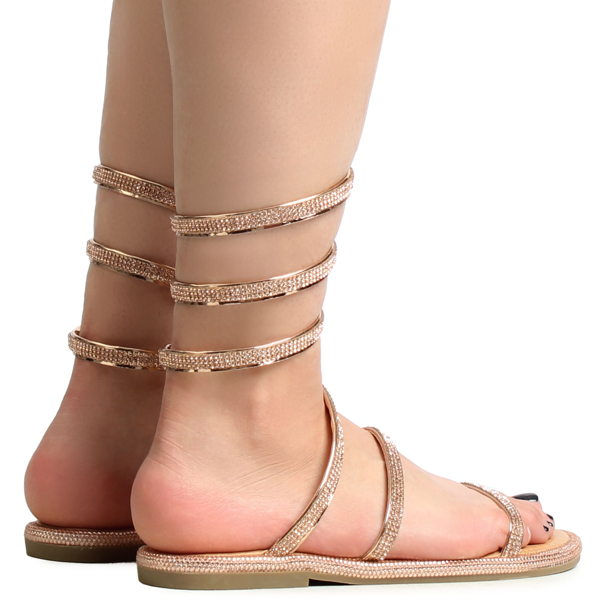 Wrap around fashion sandals