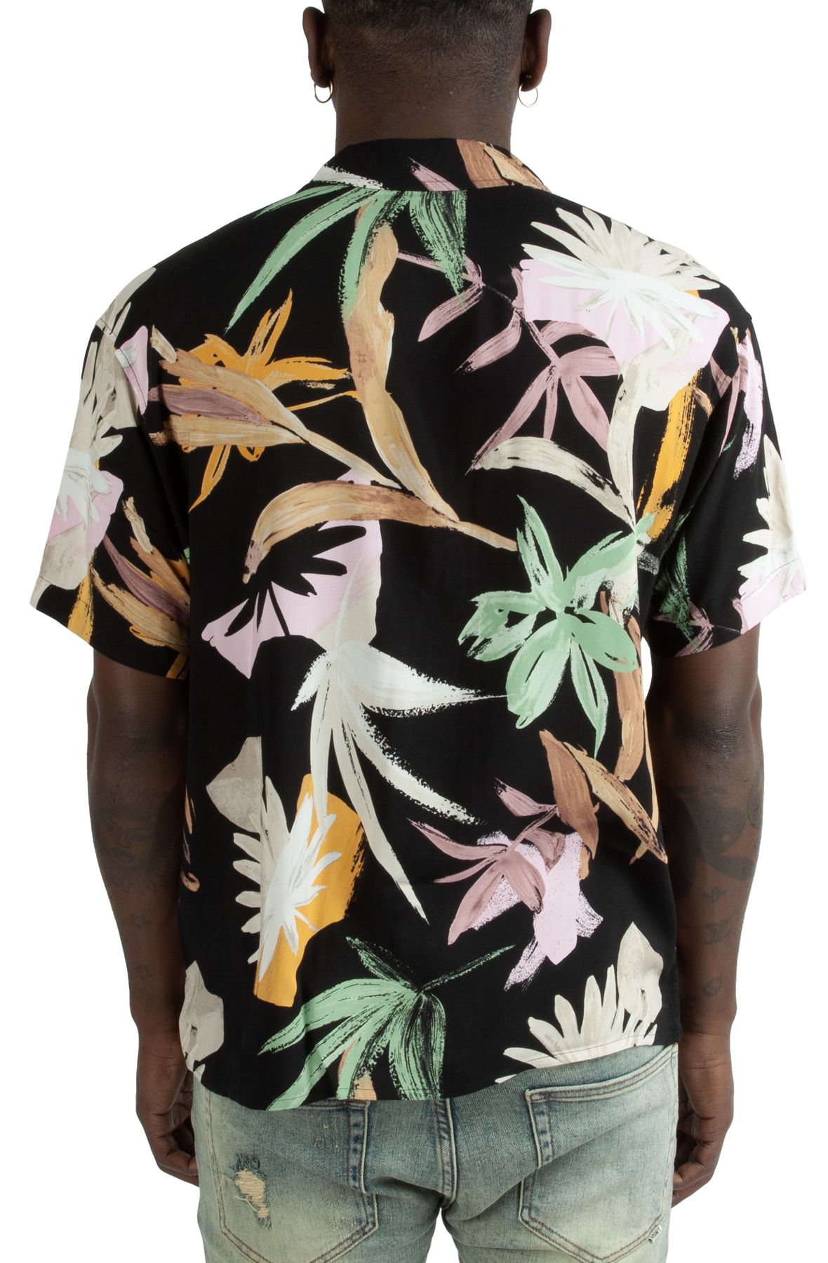 JACK&JONES Noah Exotic Resort Shirt 12227632-BLK - Shiekh