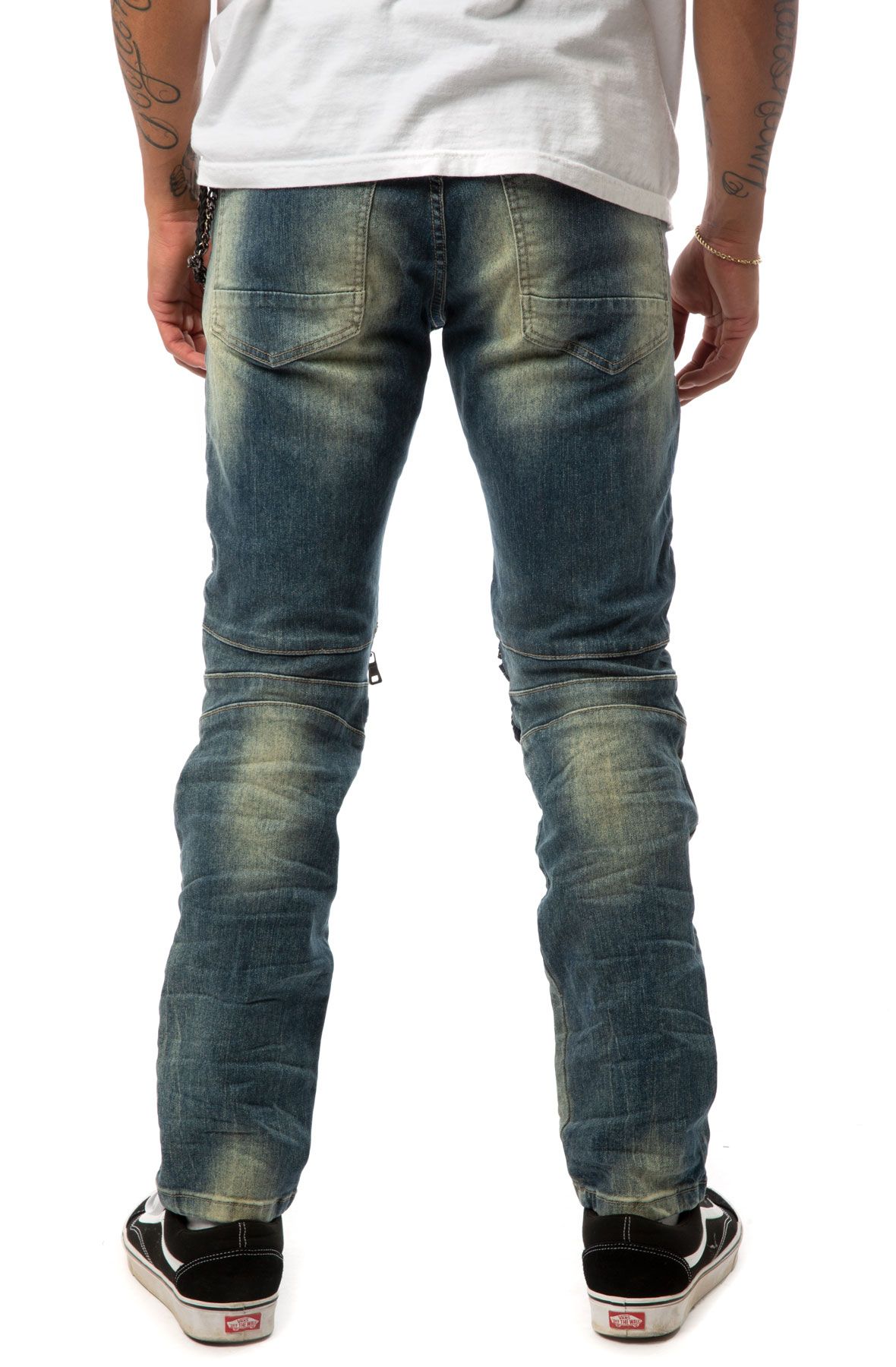 SMOKE RISE Chain Gang Jeans JP-20925SBLUE - Shiekh