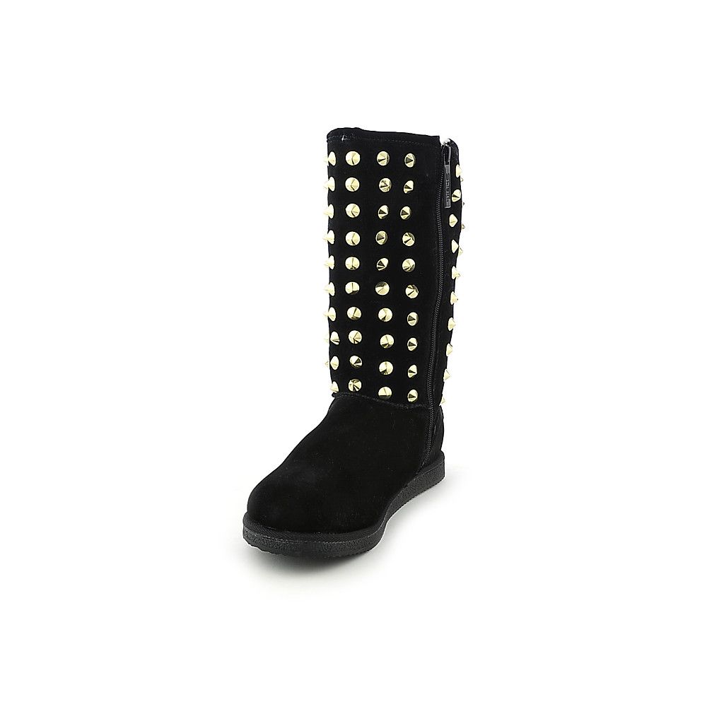 flat studded boots