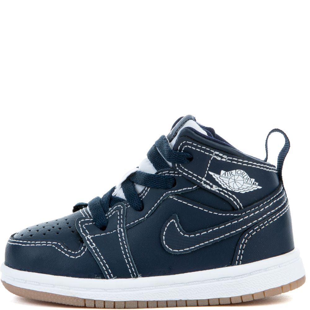 JORDAN 1 MID BT OBSIDIAN/WHITE-WHITE