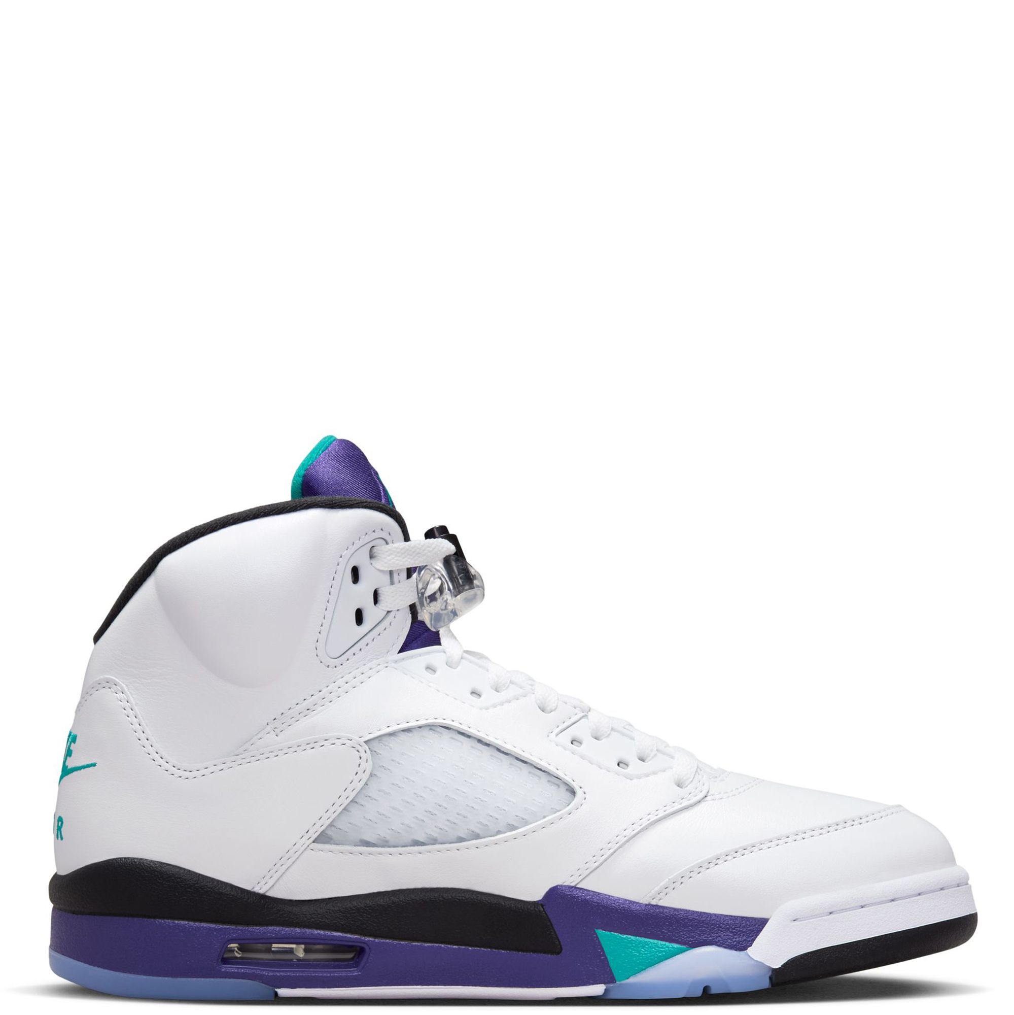 Air Jordan 5 ホワイト/ブラック/パープル Jordan Air Jordan 5 - Black / New Emerald / Grape Ice – Kith