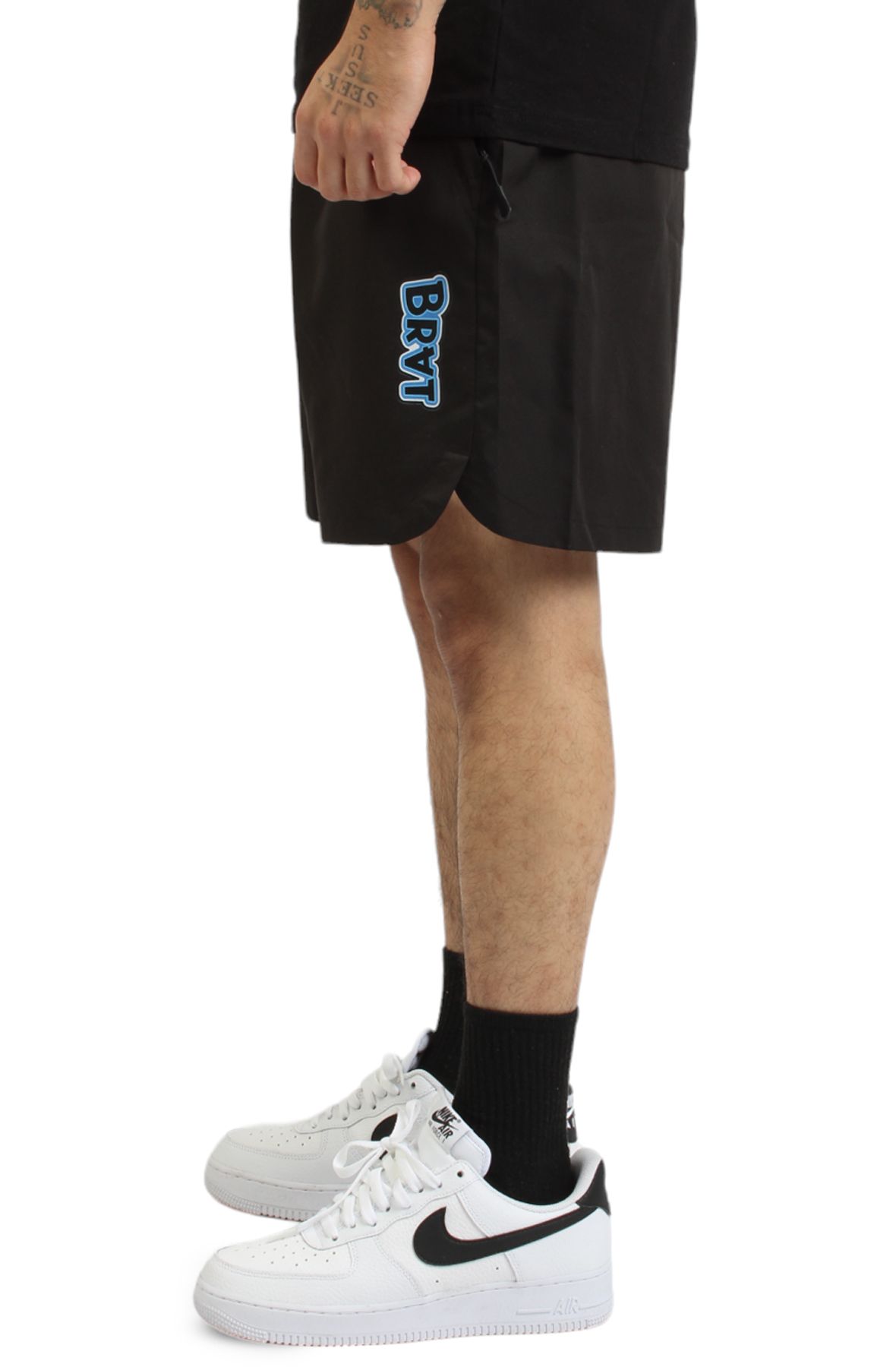 HUDSON Vert Logo Nylon Short 423-BLKBLU - Shiekh HUDSON Vert Logo Nylon Short 423-BLKBLU - Shiekh
