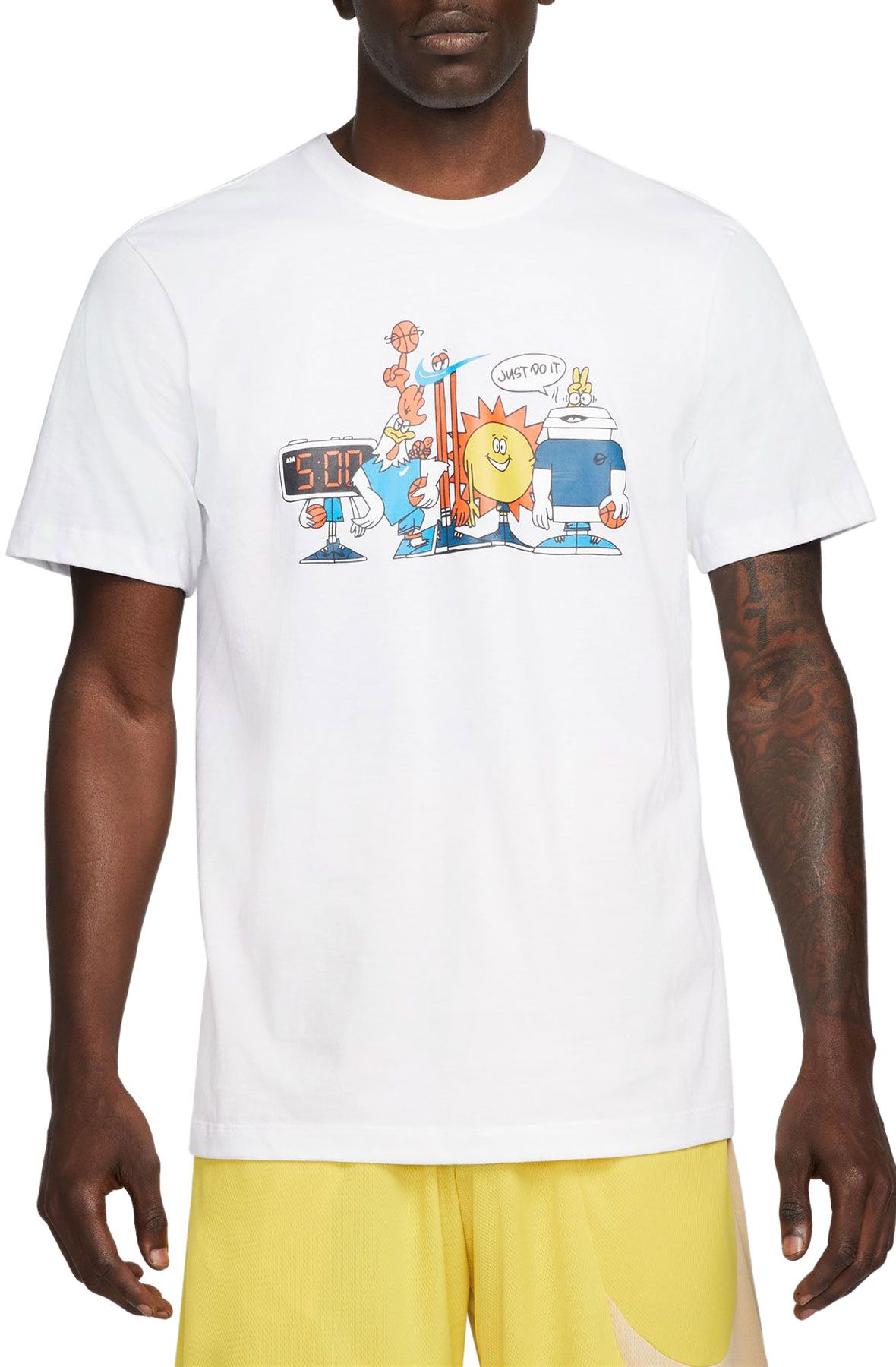 NIKE Basketball T-Shirt DN3003 100 - Shiekh
