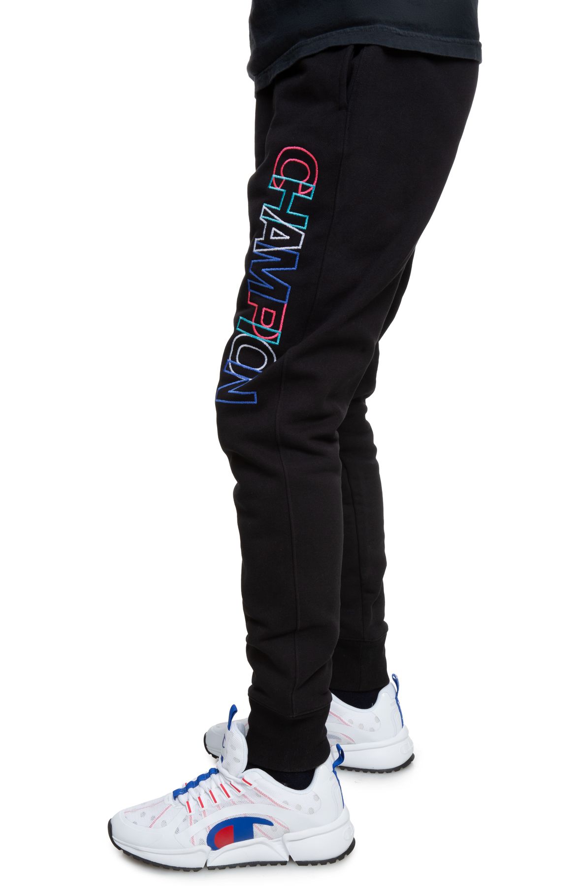 champion reverse weave colorblock joggers