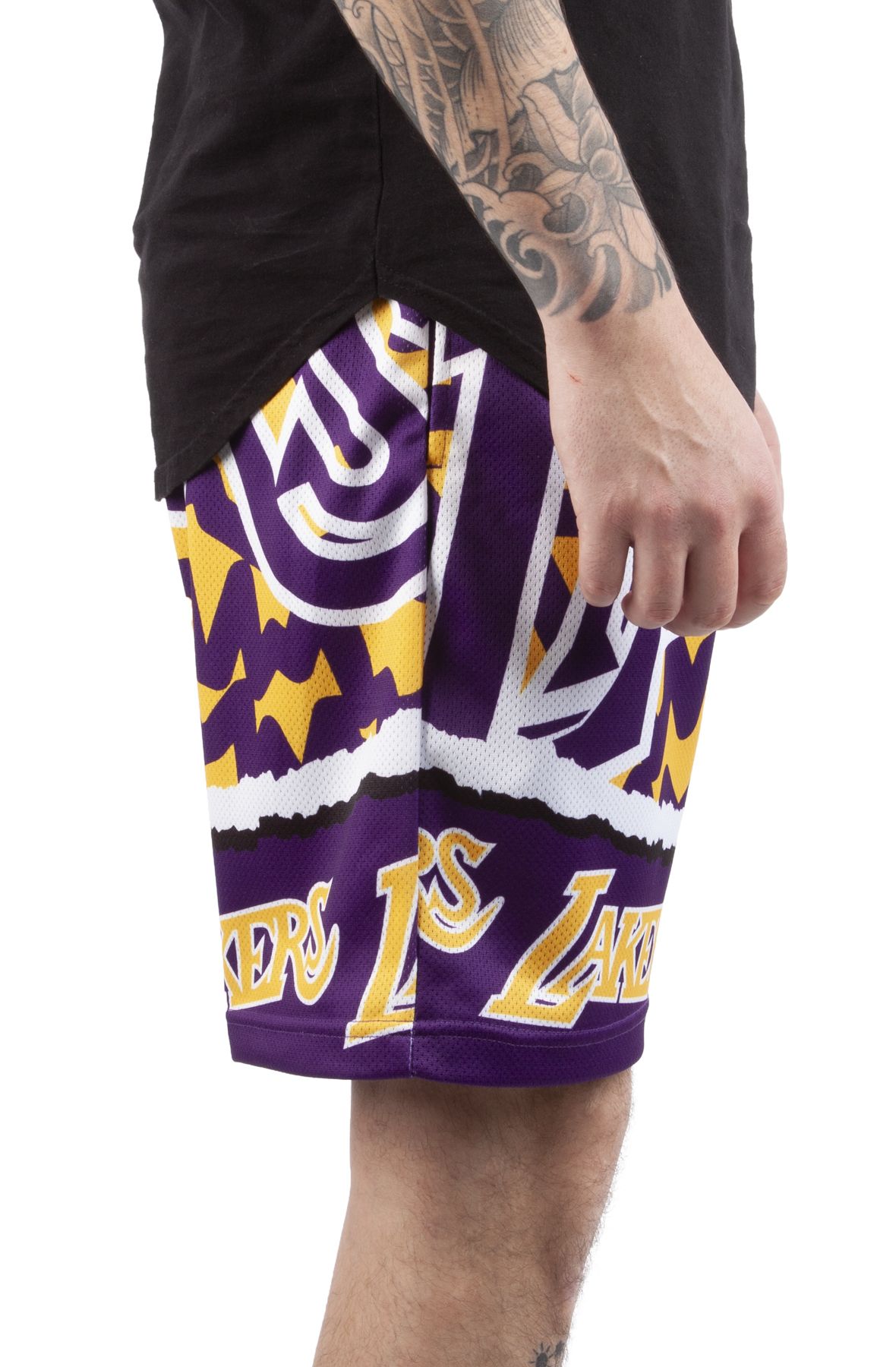 MITCHELL AND NESS Jumbotron 2.0 Sublimated Shorts Los Angeles Lakers ...