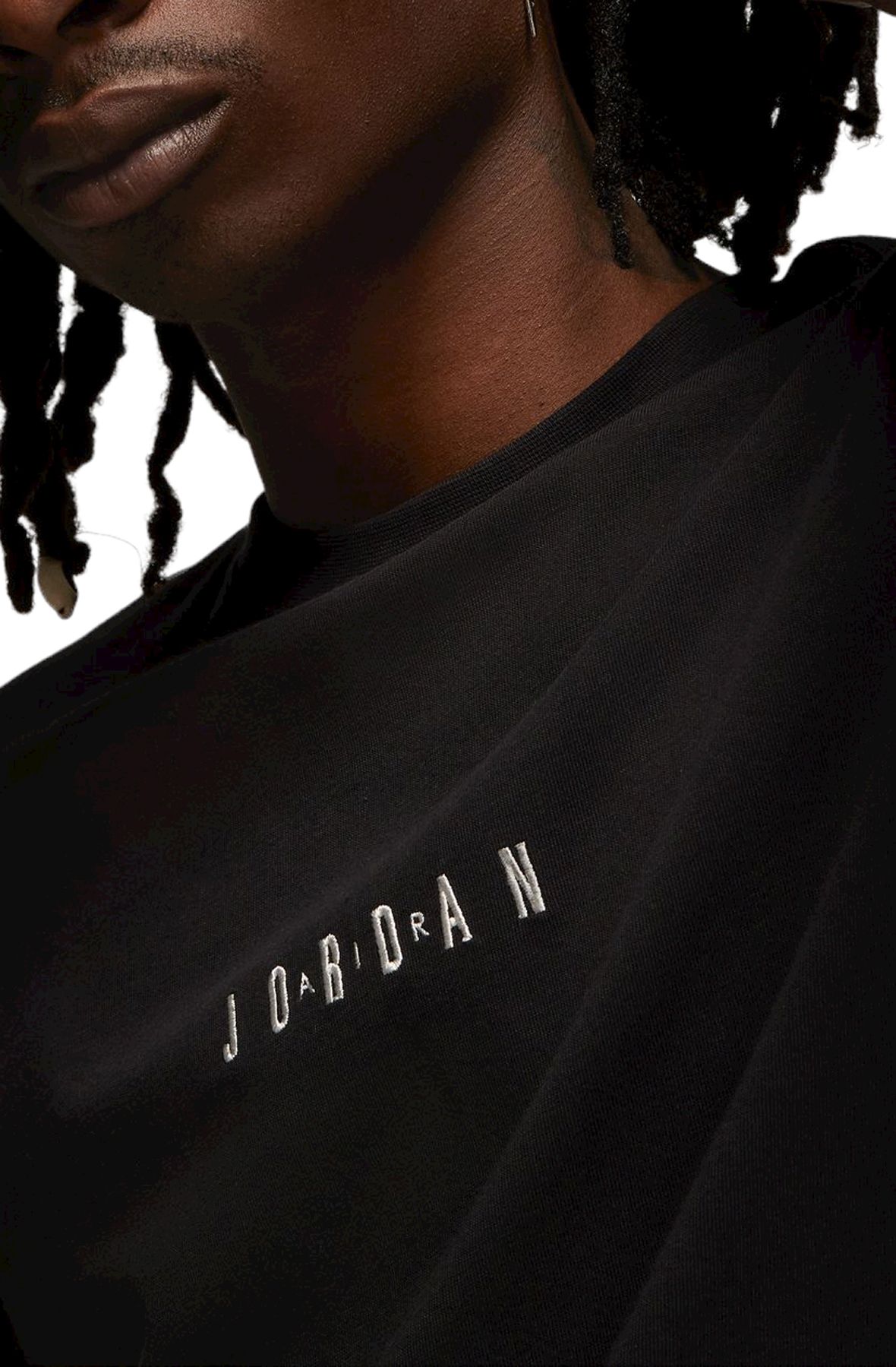 ★Nike★ Jordan Air T-Shirt M Black Sail DM3182010 DM3182-01 MENS JORDAN AIR T SHIRT_BLACK/SAIL/SAIL DM3182-010-SIZE 2XL
