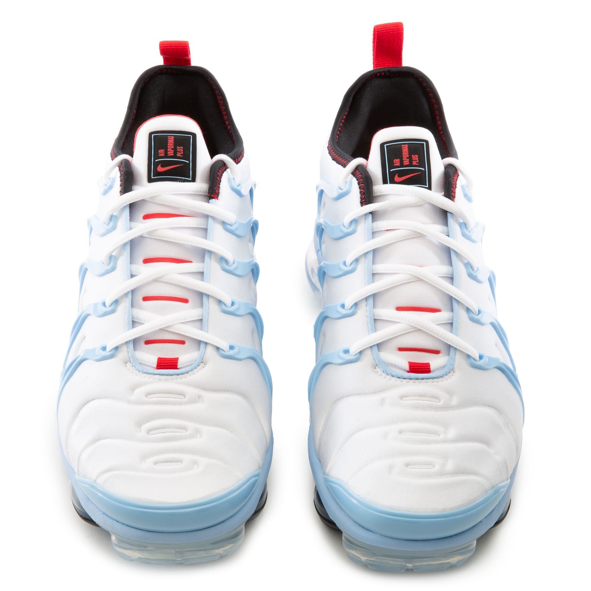 Nike vapormax plus white university red psychic blue best sale