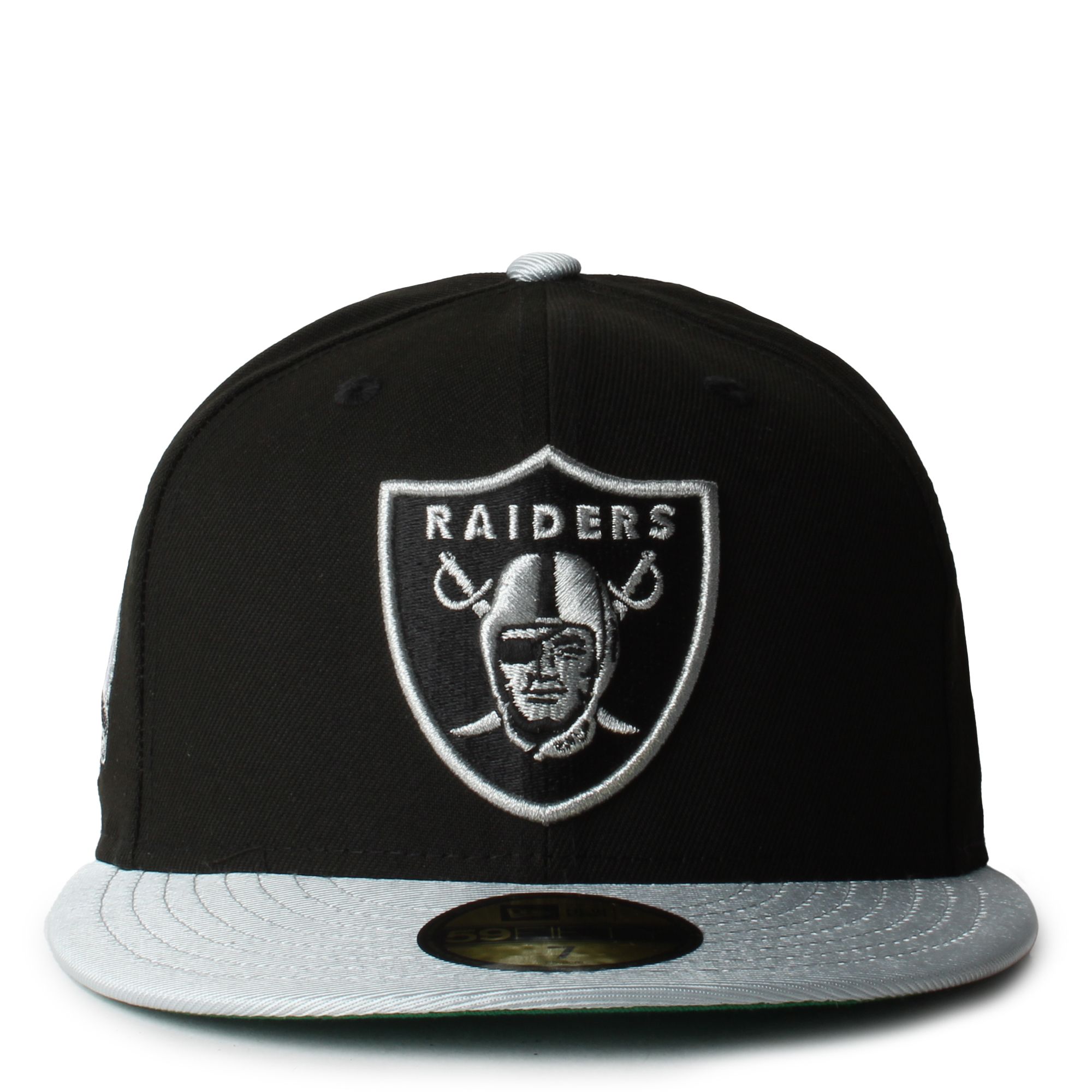 New Era Caps Las Vegas Raiders 59FIFTY Fitted Hat Chrome Silver