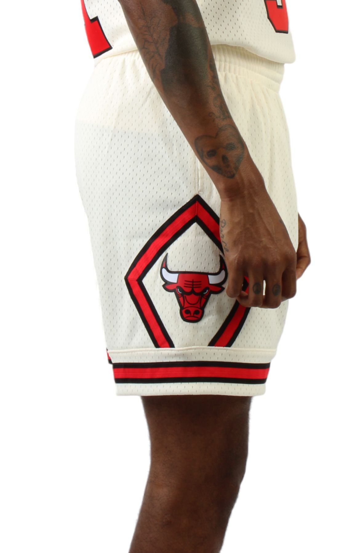 Bulls Swingman White Black Shorts 97 - Eight One