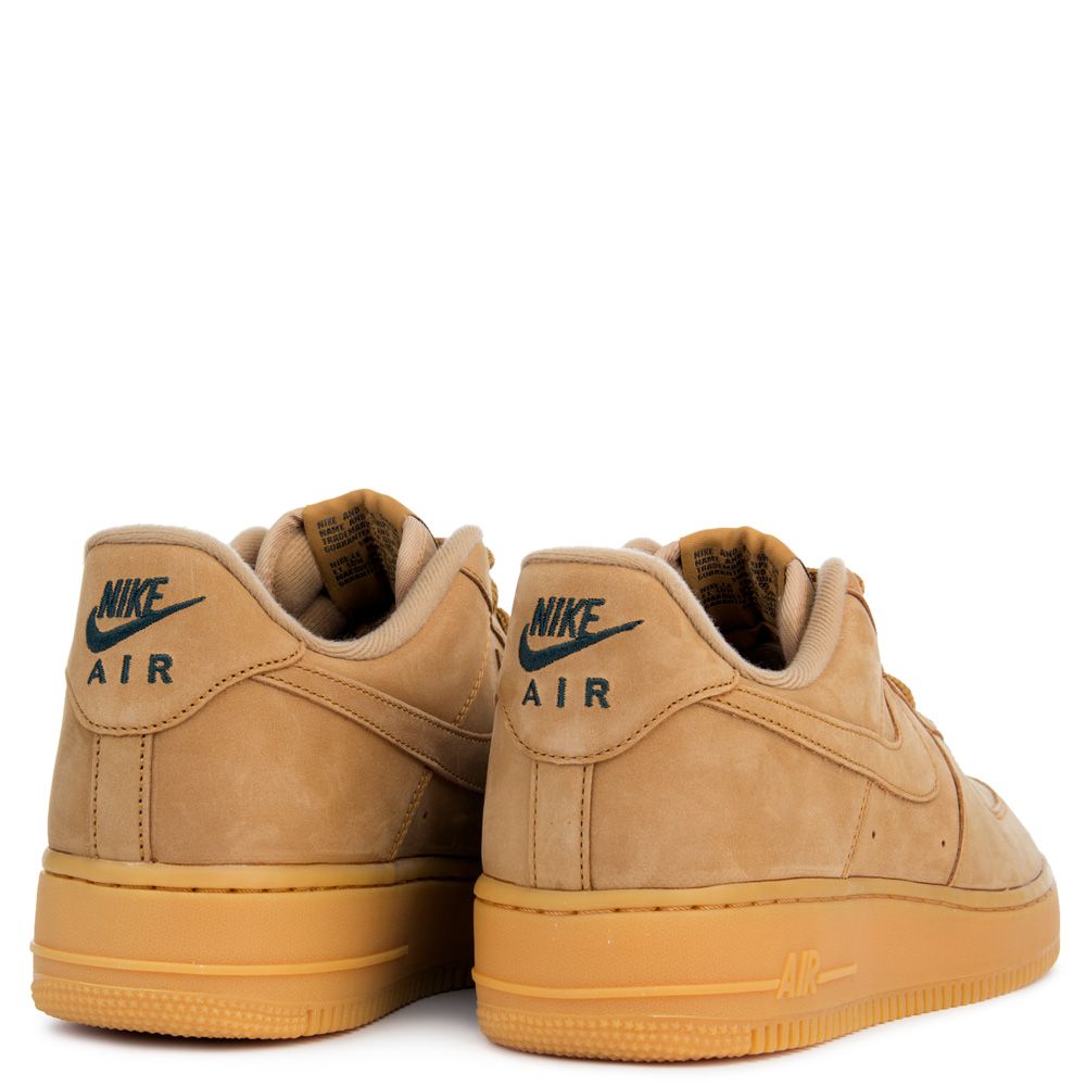 Nike Men's Air Force 1 '07 WB Casual Shoes (12, Flax/Wheat/Gum Light  Brown/Black)