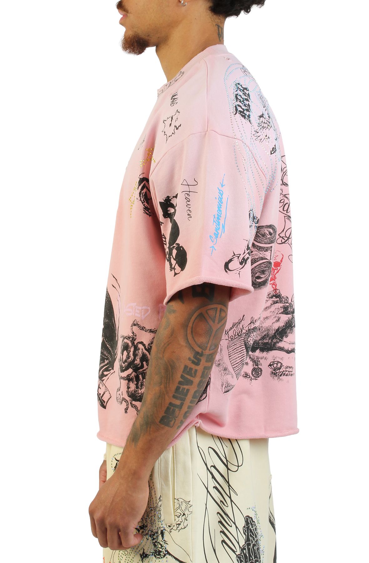 REBEL MINDS Culture T-Shirt 610-31101PNK - Shiekh