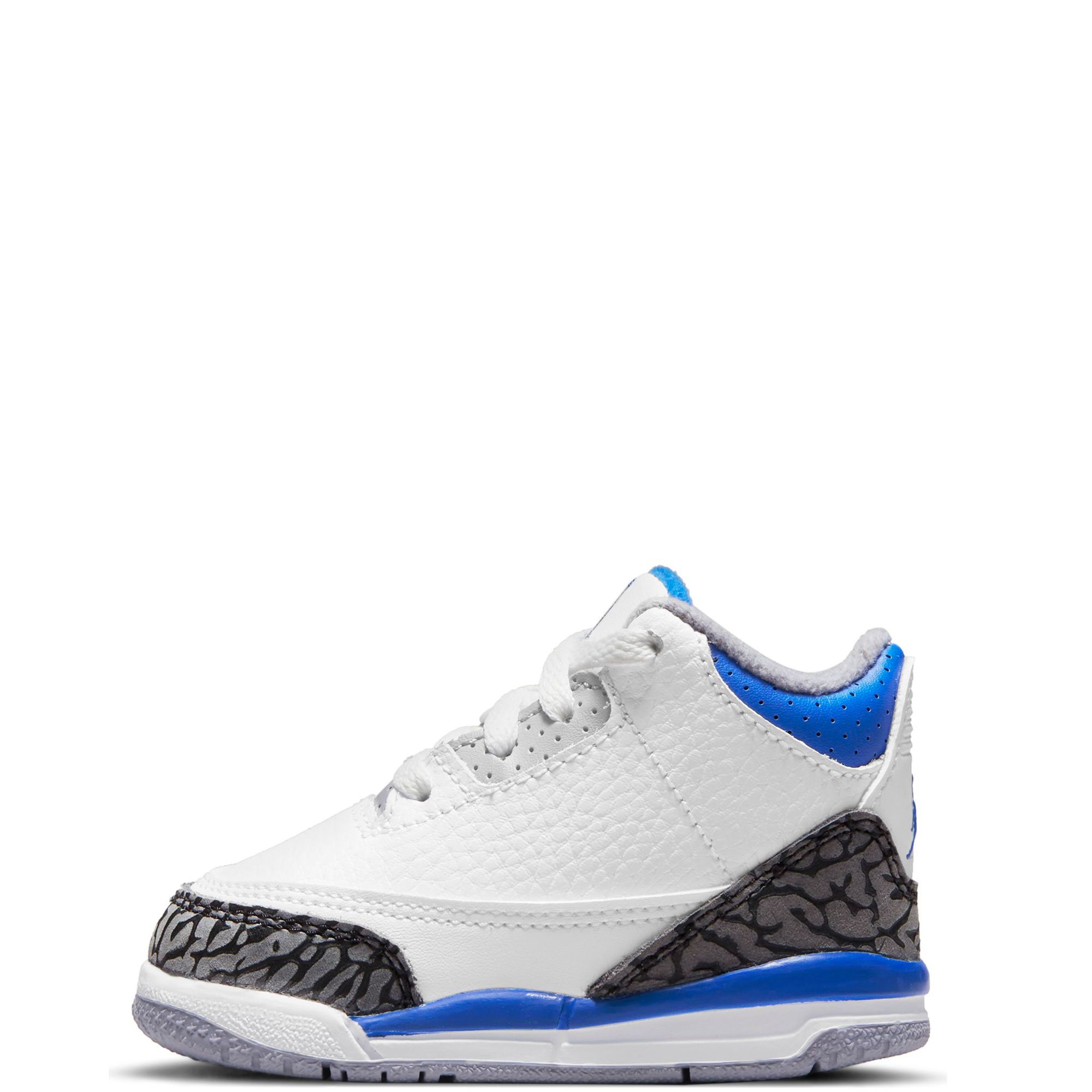 retro 3 white and blue