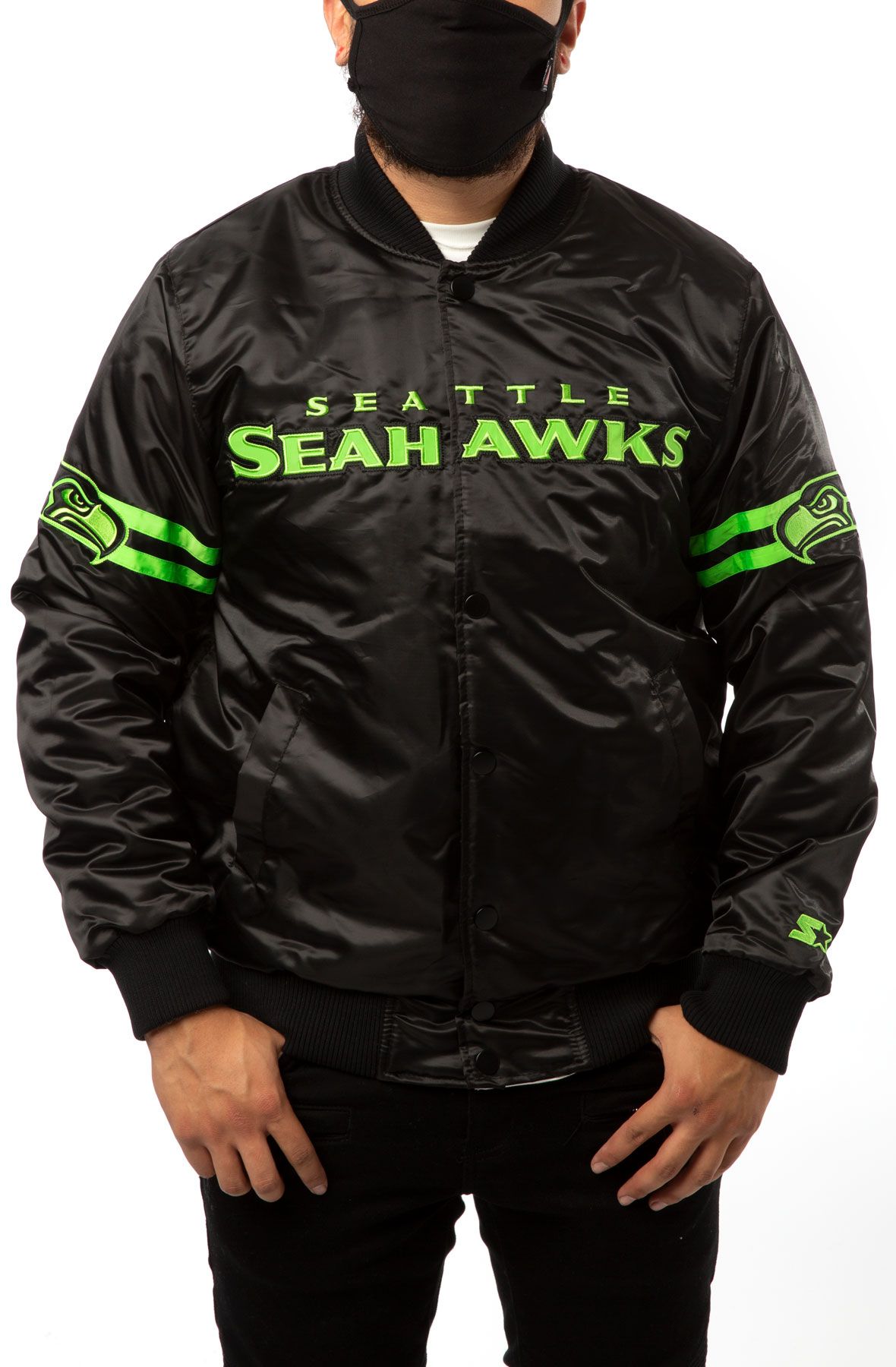 STARTER Seattle Seahawks Jacket LS00B652 SSE - Shiekh