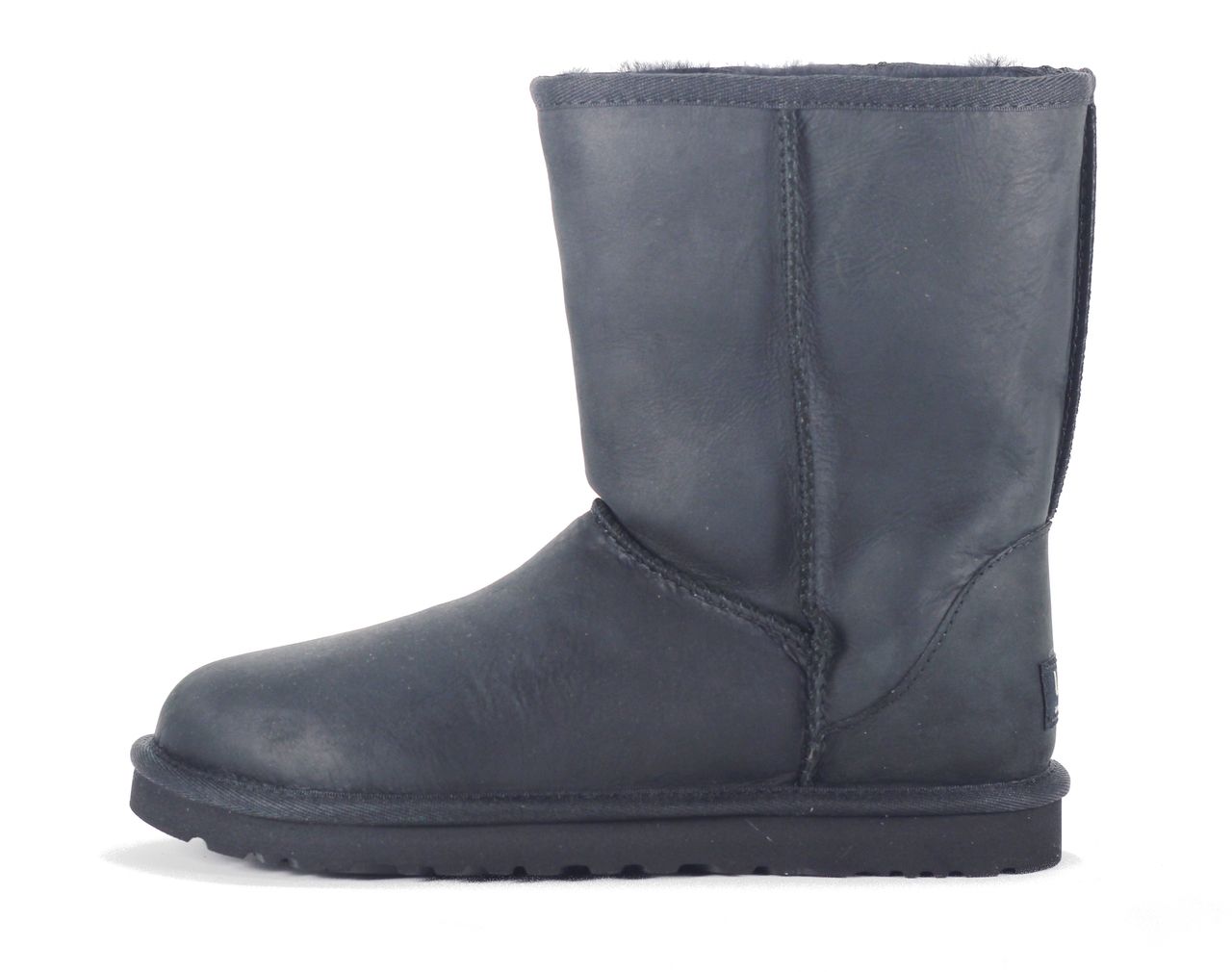 UGG Australia Classic Short Leather Black Boot 1005093 BLK - Shiekh