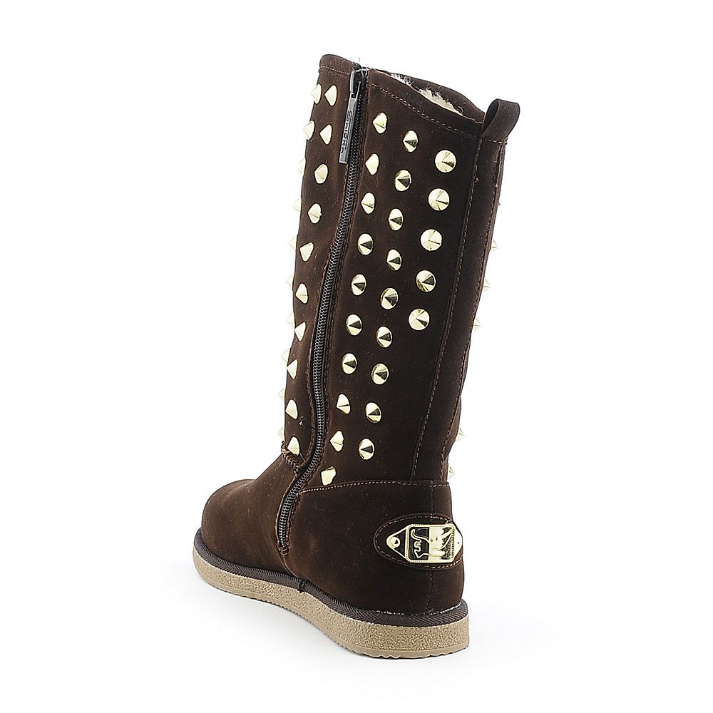 flat boots with studs