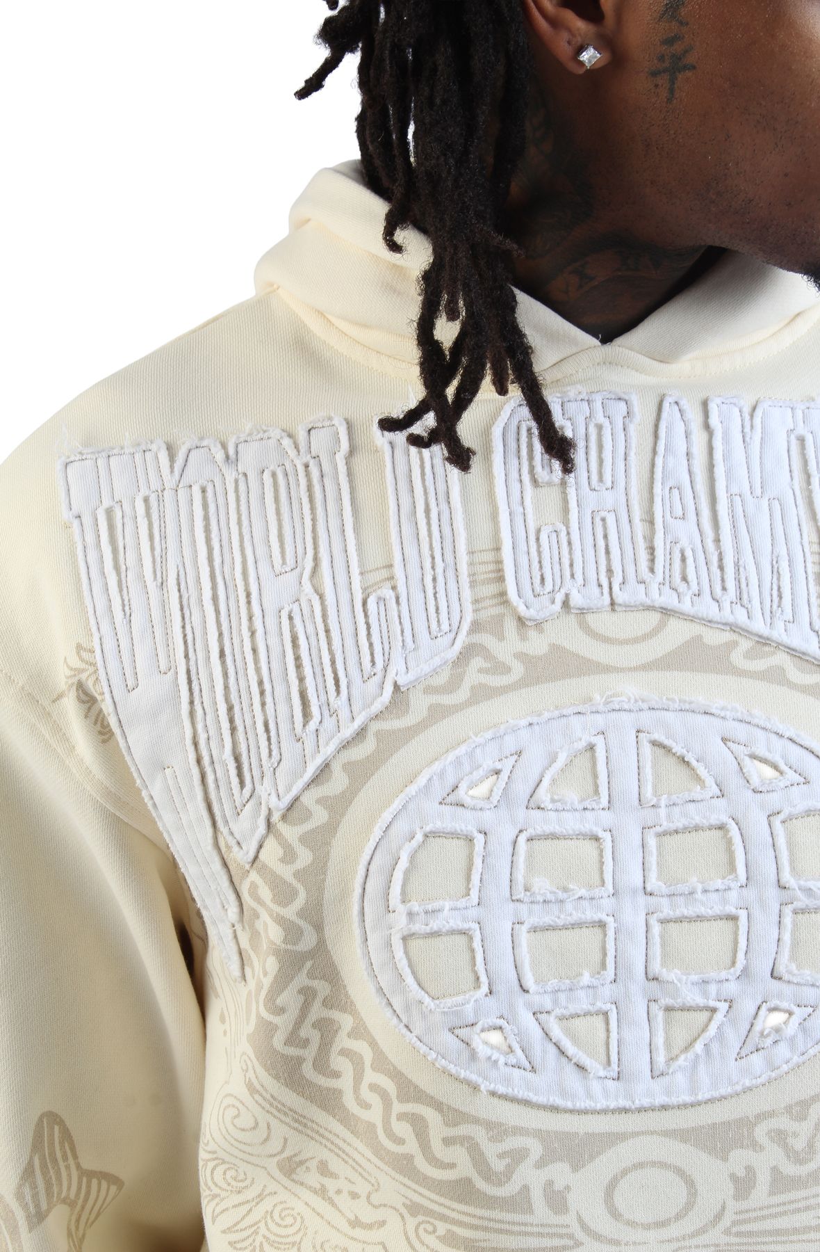 SMOKE RISE World Champs Pull-Over Hood FO26S468SK-ECRU - Shiekh