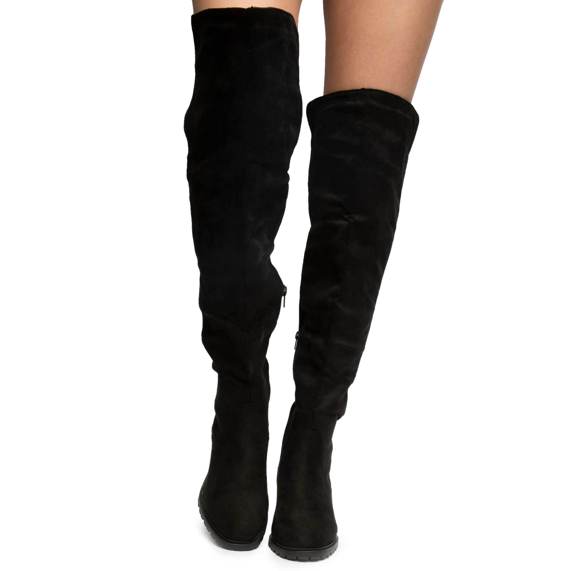 LEGEND FOOTWEAR INC Enzo-14 Over The Knee Boots ENZO-14-BLACK - Shiekh