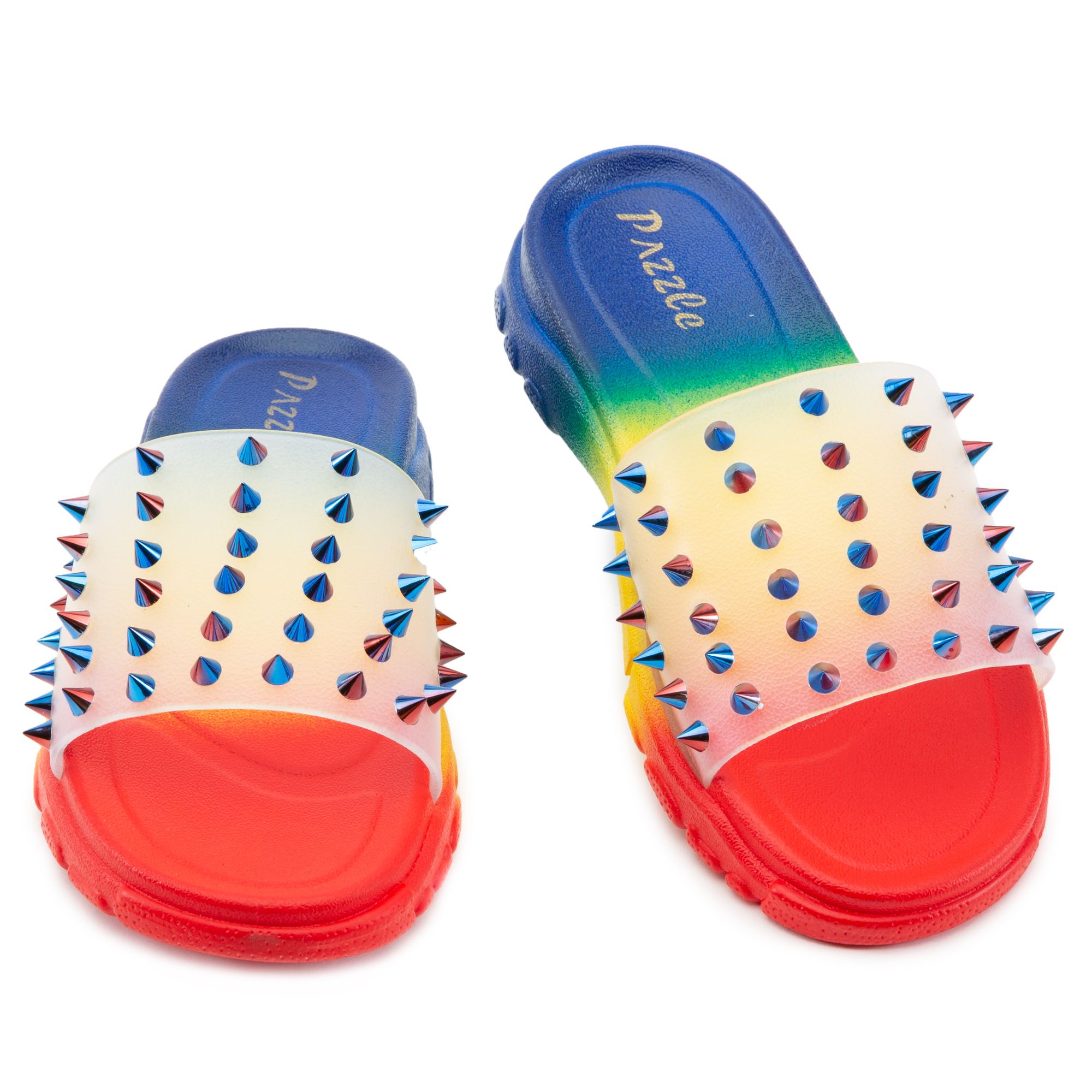 rainbow clear sandals