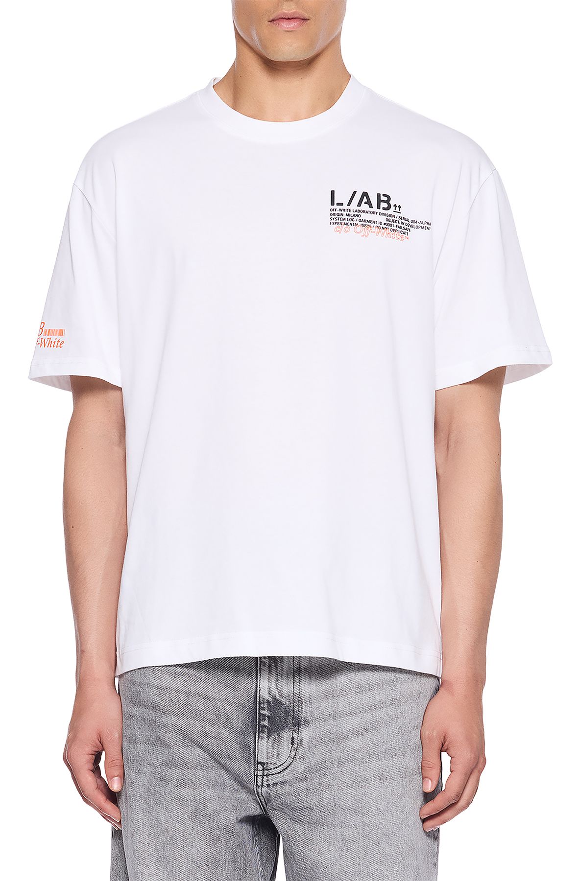 LAB CO OFF WHITE Duty T-shirt 44LABF26T082-100 - Shiekh
