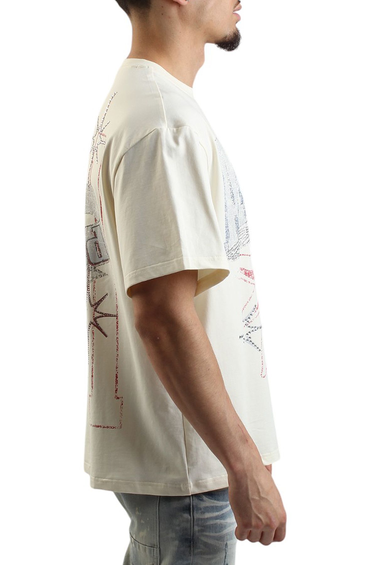 SMOKE RISE Ascended T-Shirt KT25257SK-ECRU - Shiekh