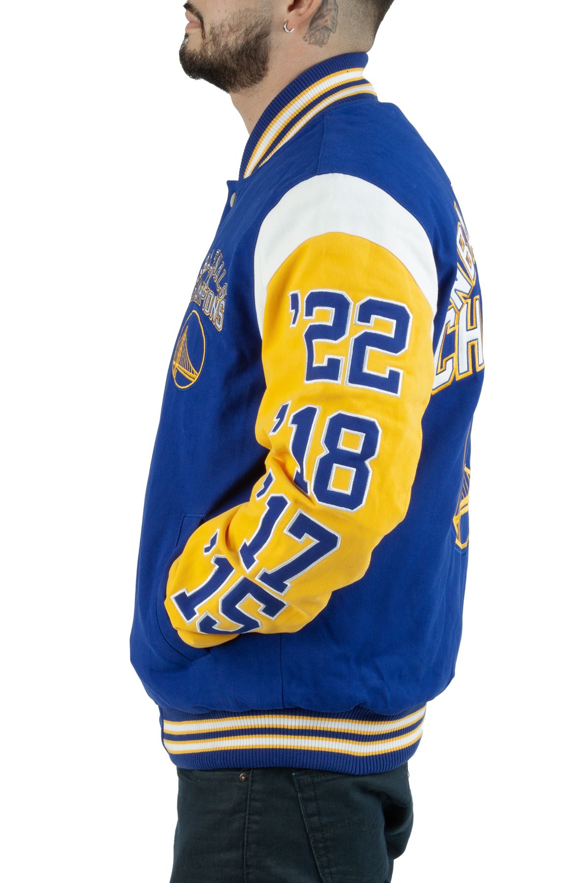 STARTER Warriors 7X Champs Canvas Jacket LA230443 - Shiekh