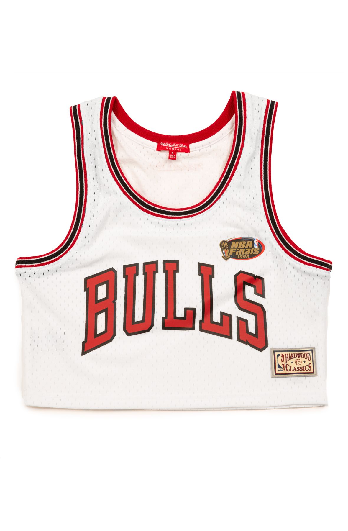 Mitchell & Ness White/Floral Print NBA Chicago Bulls Mesh Button Front Jersey 2XL / White/Floral Print