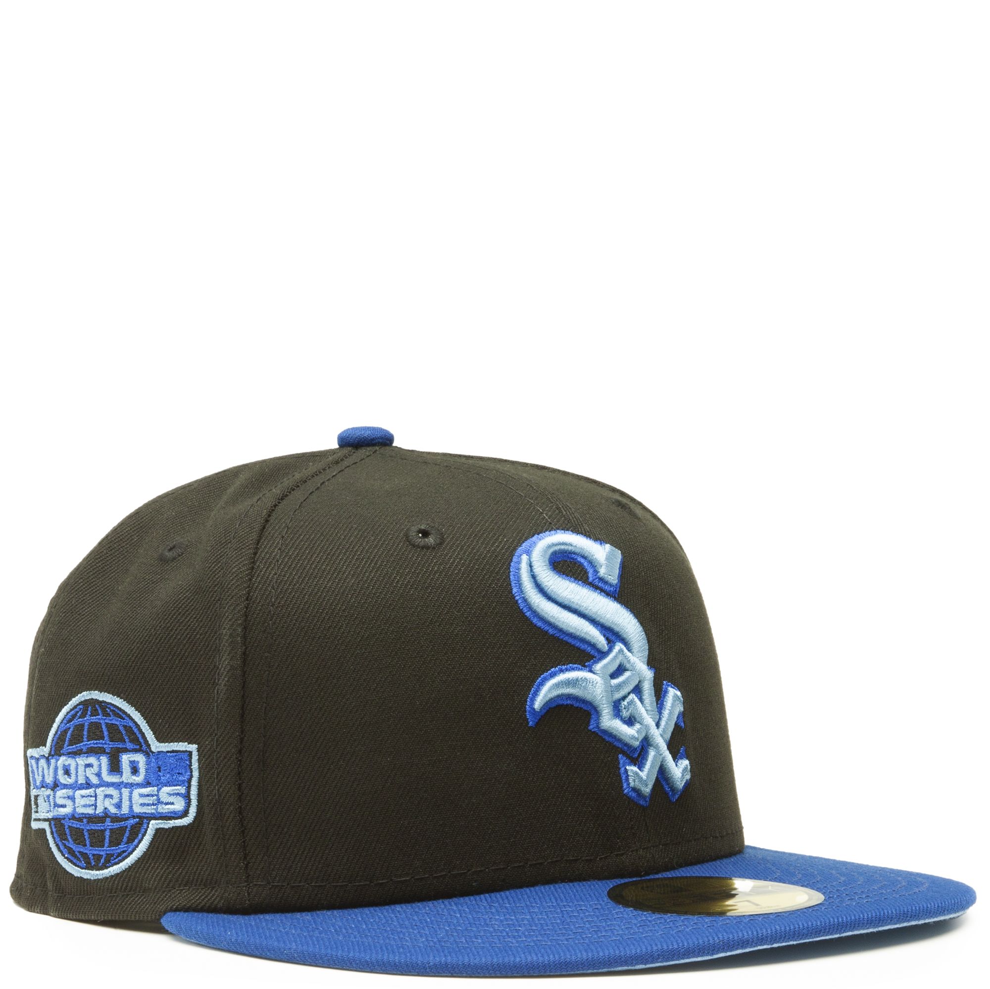 Shop New Era 5950 White Sox Bandana Fitted Hat 60180861 black