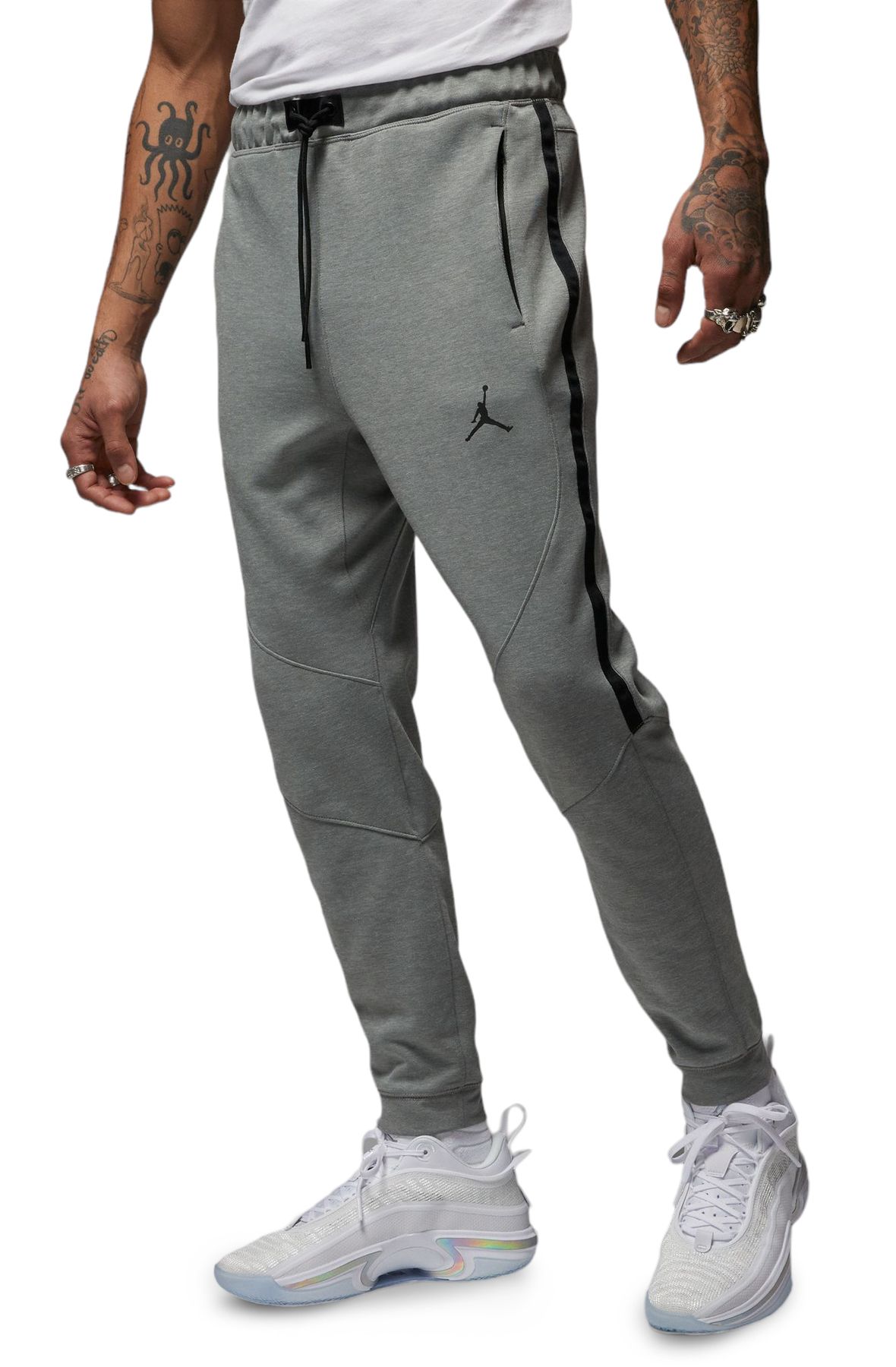 Jordan Dri-FIT Sport Men's Air Fleece Pants - Dark Grey Heather/Black