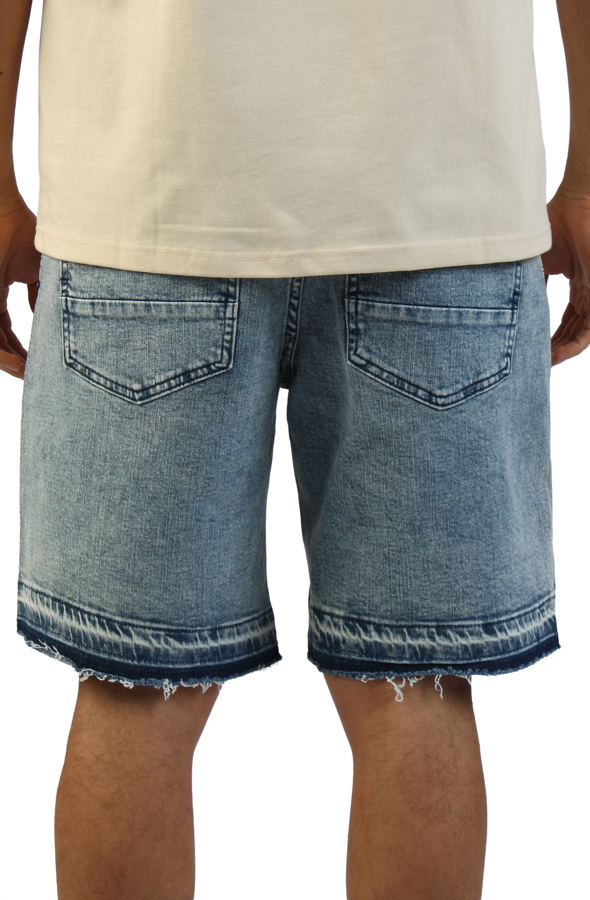 HUDSON Studded Side Panel Shorts 644-MED - Shiekh